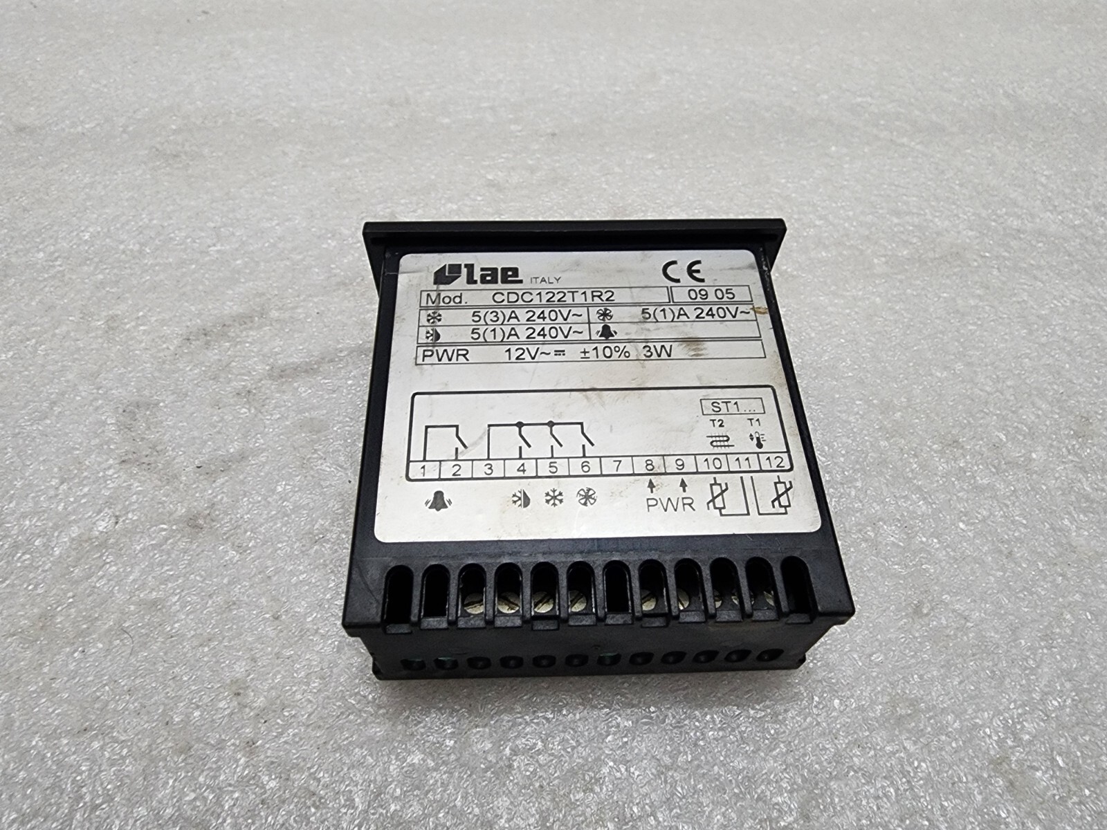 LAE ELECTRONIC CDC122T1R2 PANEL METER 12V - Image 3