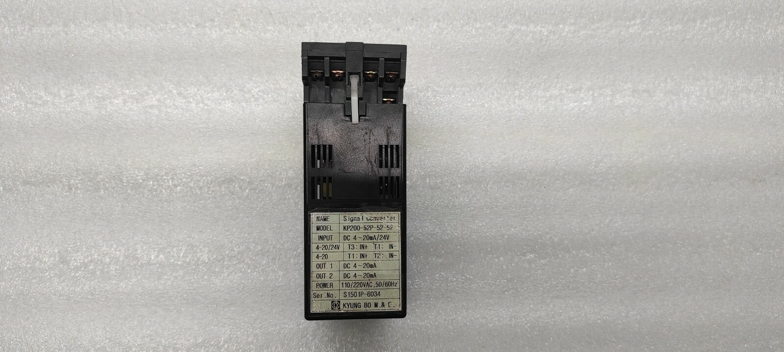 KYUNG KP200-52P-52-52 SIGNAL CONVERTER 110/220VAC - Image 3
