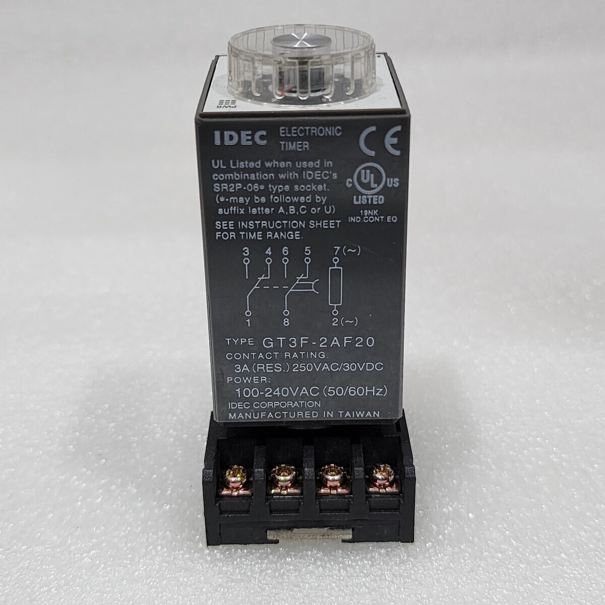 IDEC GT3F-2AF20 ELECTRONIC TIMER 100-240VAC - Image 3