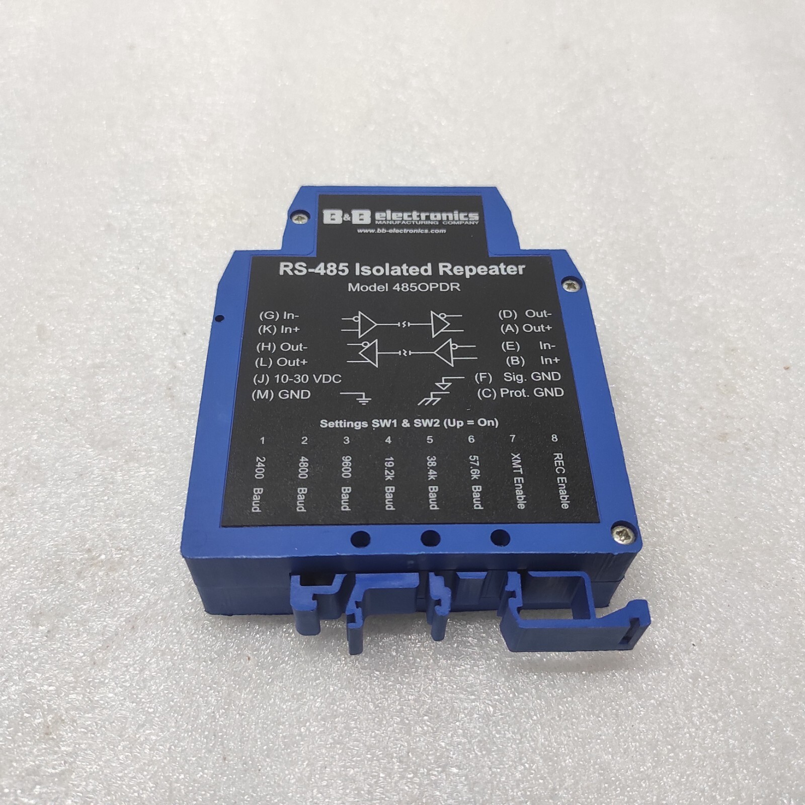 B&B ELECTRONICS 4850PDR RS-485 ISOLATED REPEATER - Image 2