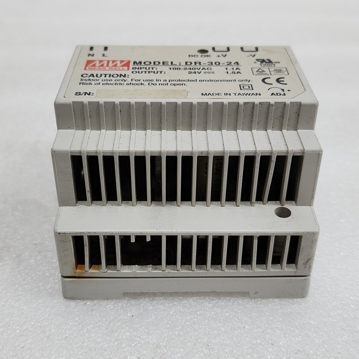 MEAN WELL DR-30-24 POWER SUPPLY MODULE 24VDC 1.5A - Image 5