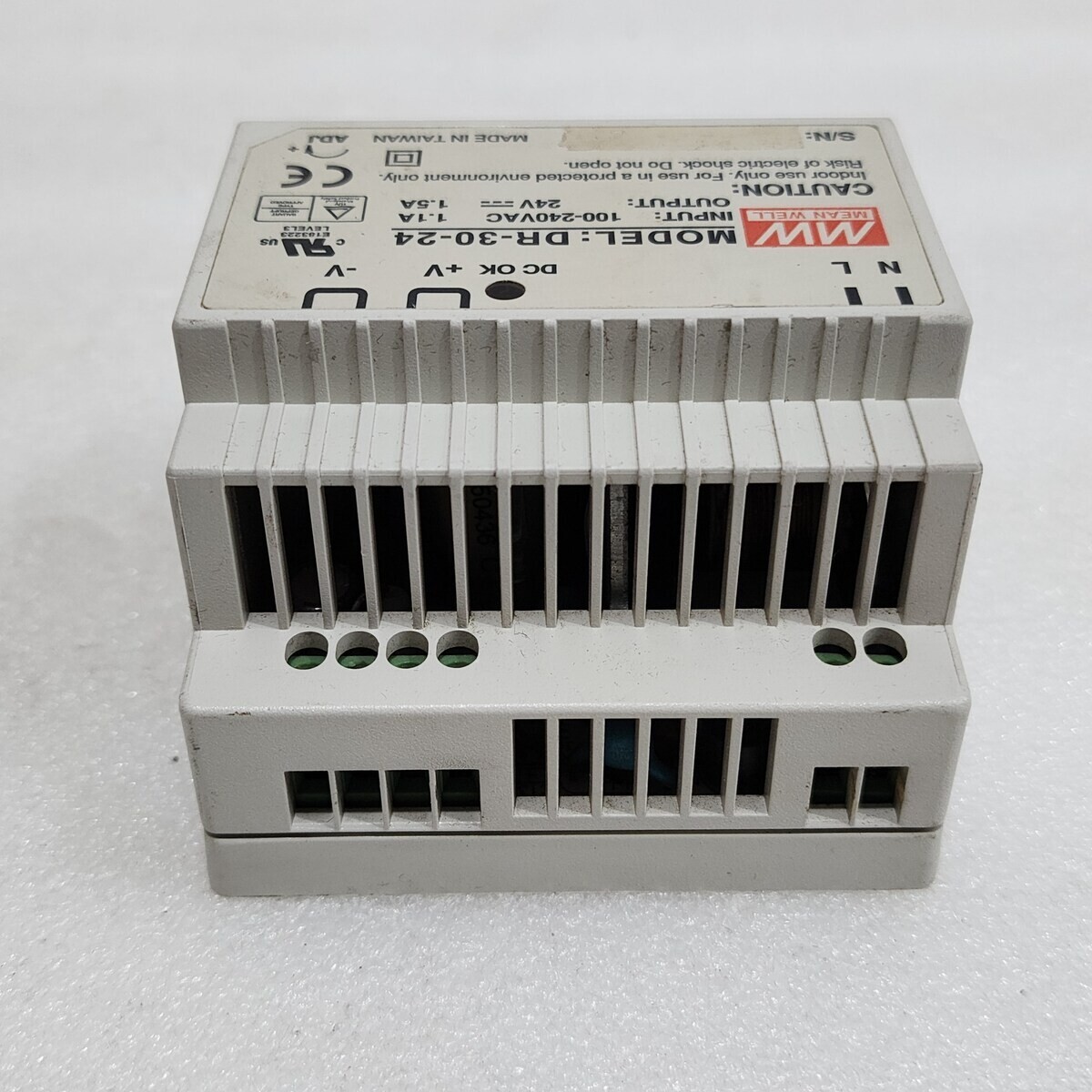 MEAN WELL DR-30-24 POWER SUPPLY MODULE 24VDC 1.5A - Image 6