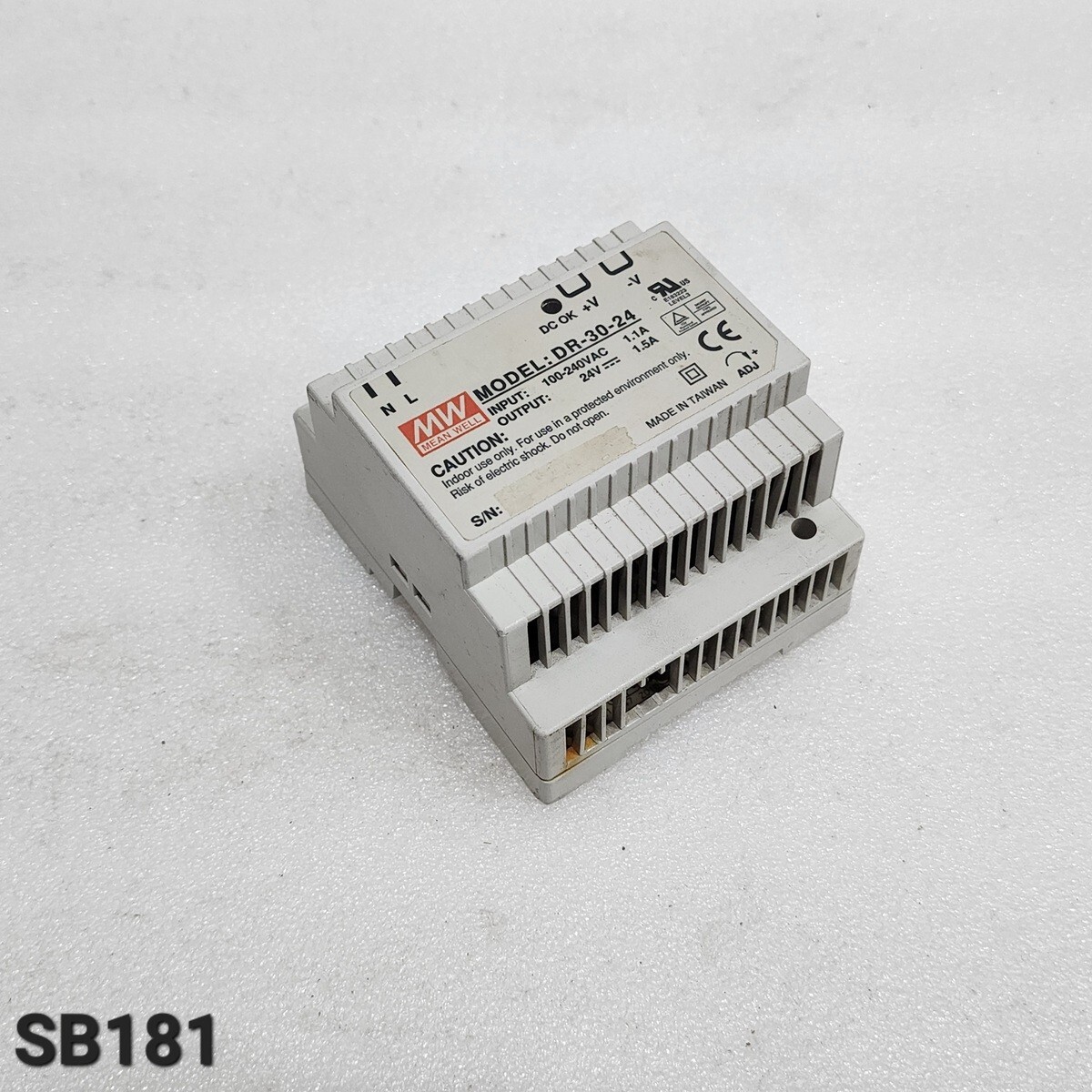MEAN WELL DR-30-24 POWER SUPPLY MODULE 24VDC 1.5A - Image 8