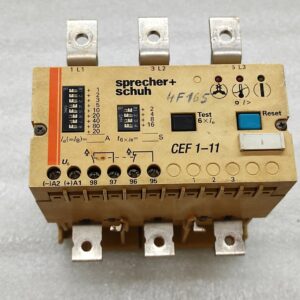 SPRECHER SCHUH CEF1-11 ELECTRONIC MOTOR PROTECTOR RELAY 180A 230V