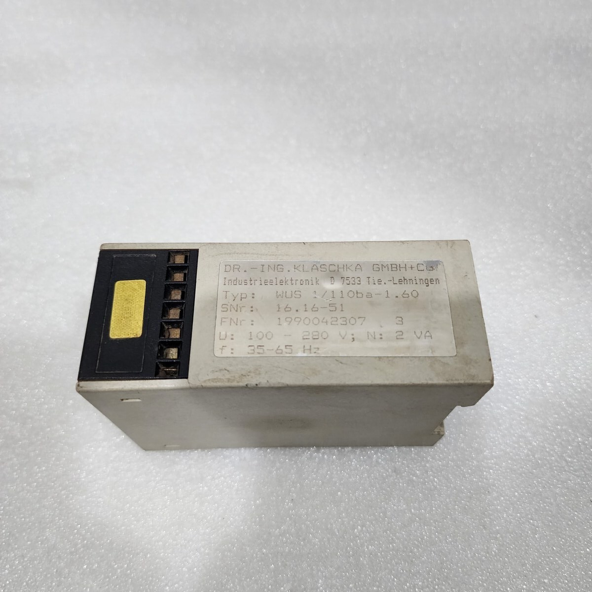 KLASCHKA WUS 1/110BA-1.60 RELAY 16.16-51 100-280V - Image 3