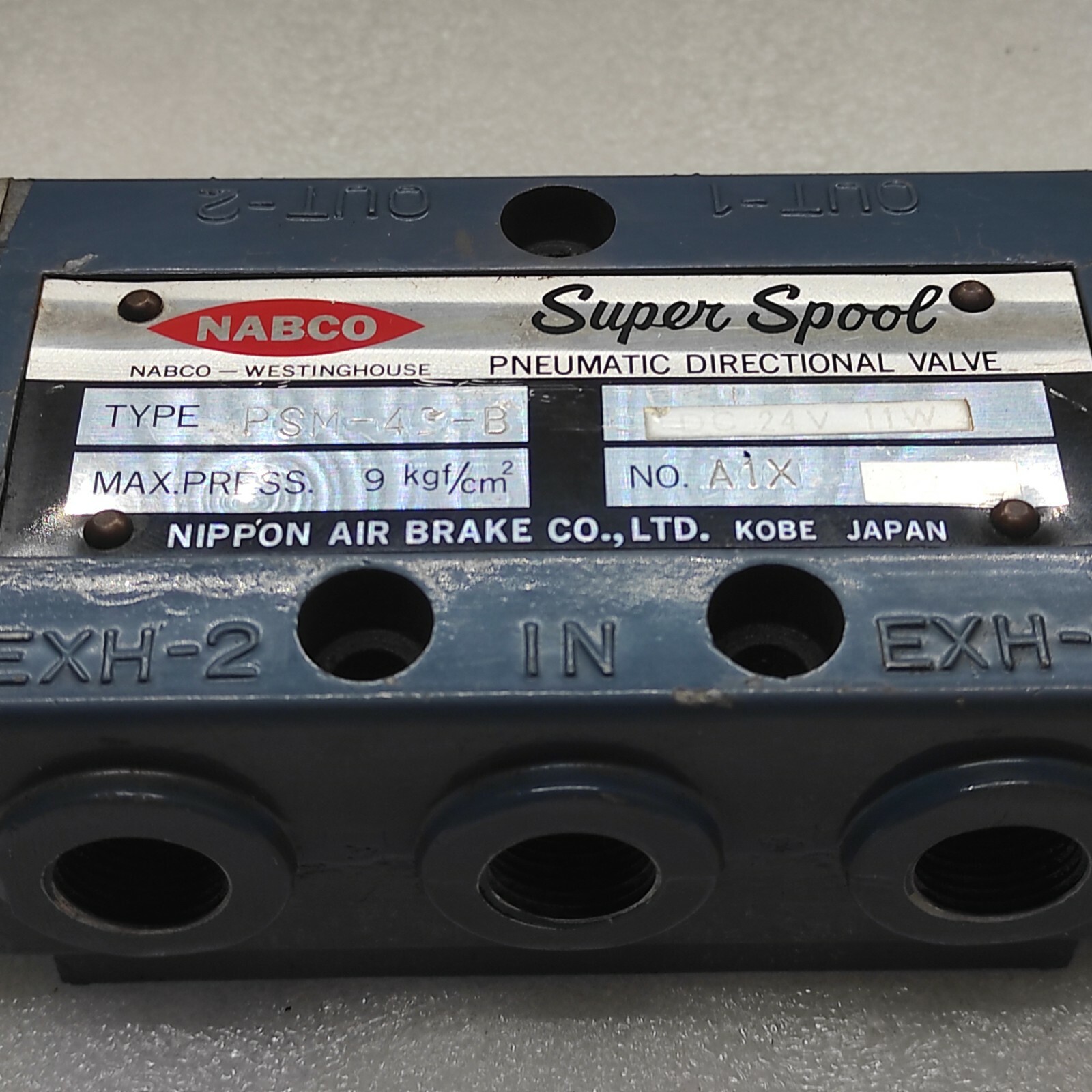 NABCO PSM-43-B PNEUMATIC DIRECTIONAL VALVE 9KGF/CM2 - Image 4