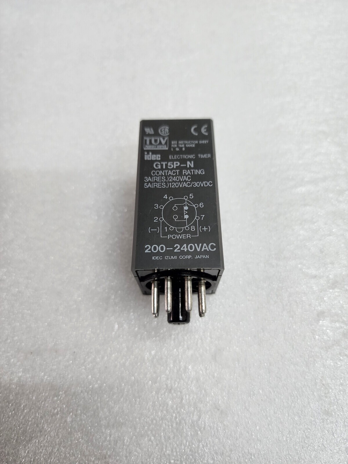 IDEC GT5P-N ELECTRONIC TIMER 200-240VAC 0-60SEC - Image 2