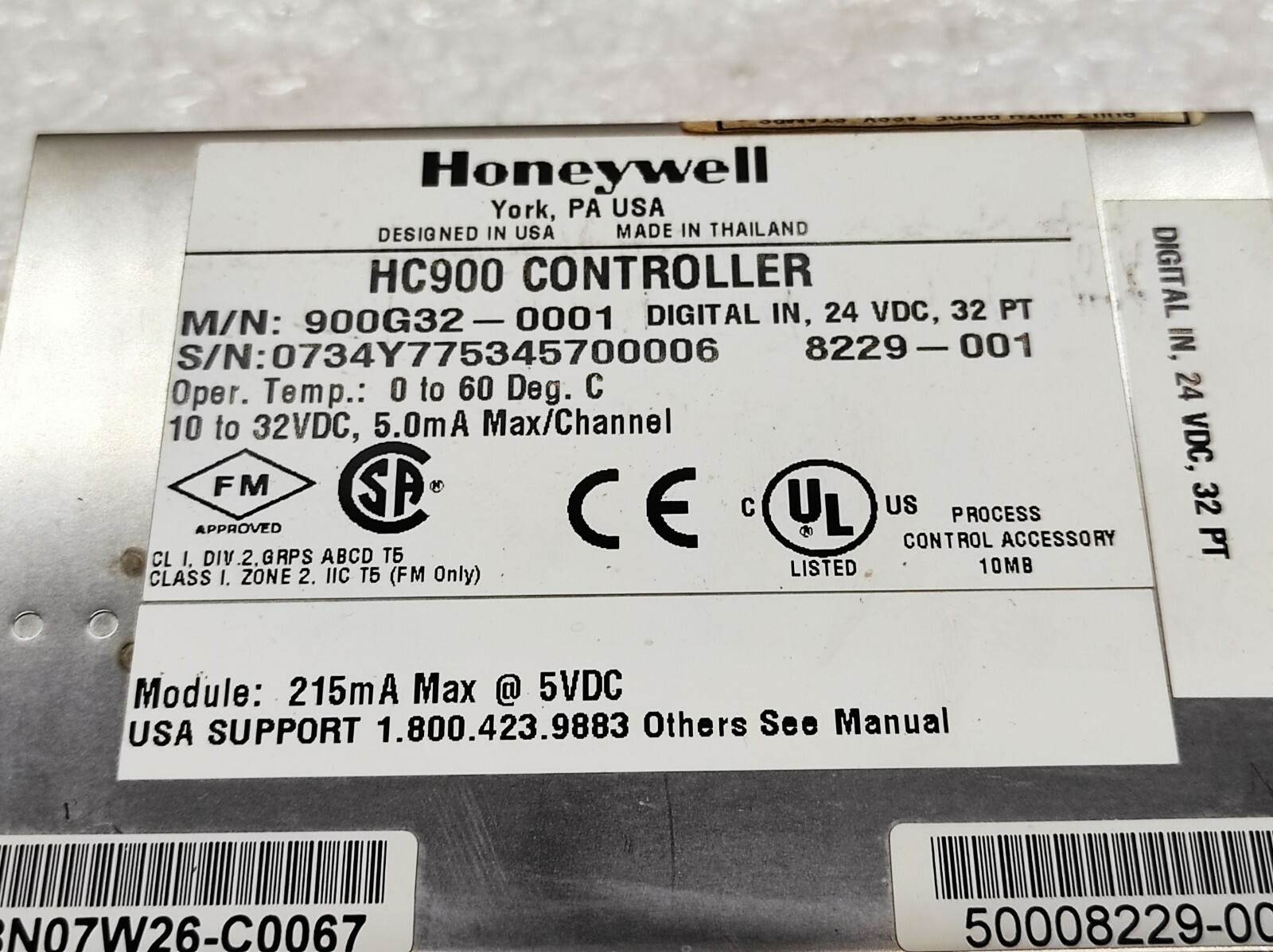 Honeywell HC900 Controller 900G32-0001 Digital Input Module 900G320001 - Image 3