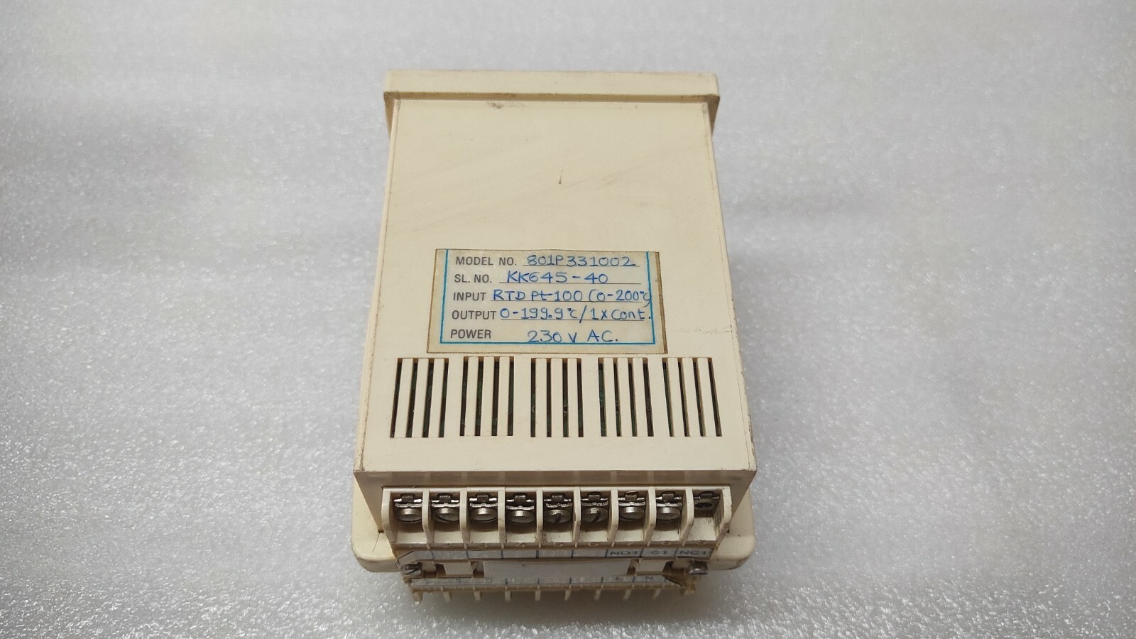FUSION CONTROLS 801P331002 TEMPERATURE MONITOR RTD PT100 230VAC - Image 3