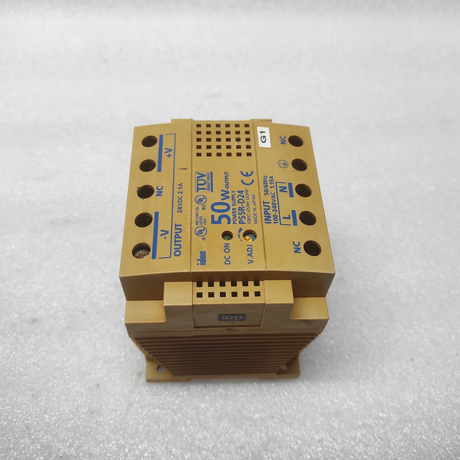 IDEC PS5R-D24 POWER SUPPLY 24VDC 2.1A - Image 2