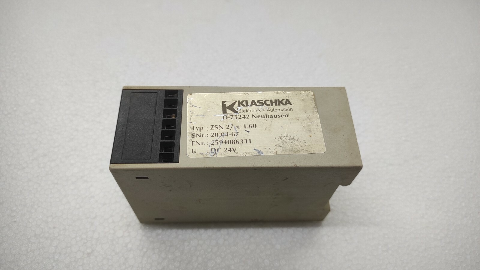 KLASCHKA ZSN 2/CC-1.60 TRANSISTOR RELAY 2594086331 DC24V - Image 3