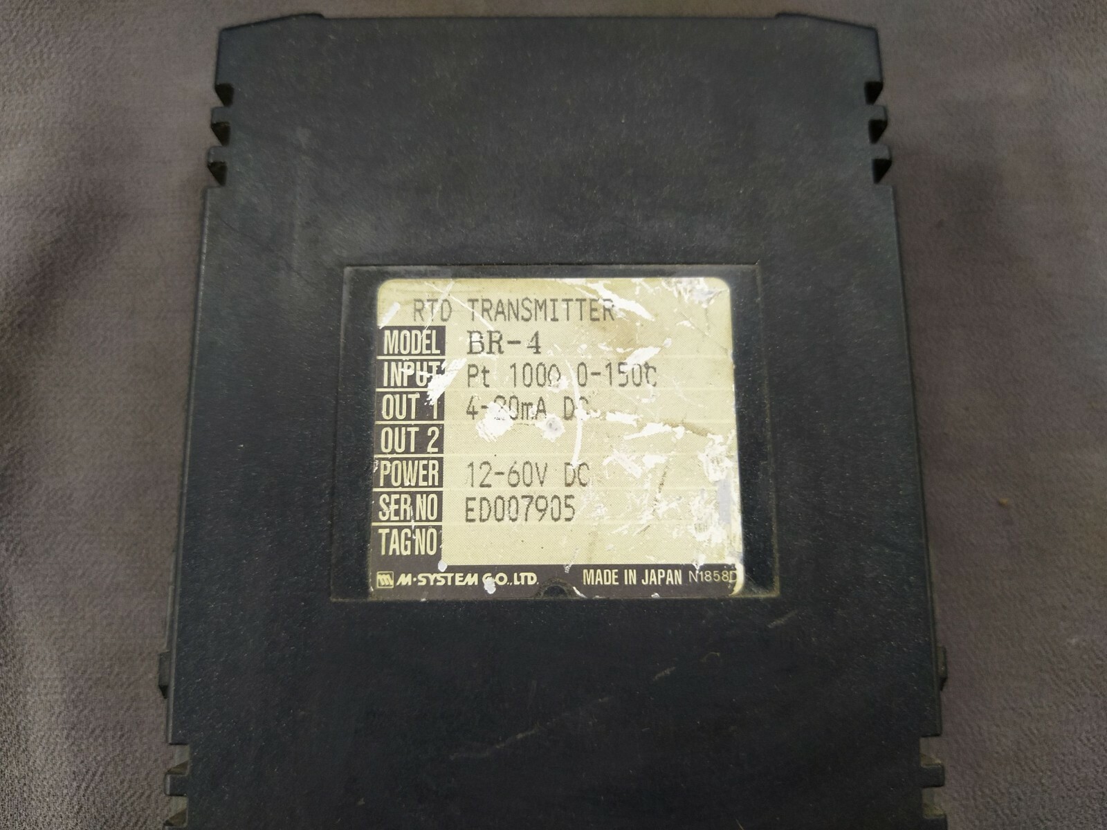 M-System BR-4 RTD Transmitter PT100 ohm 0-150'c - Image 6
