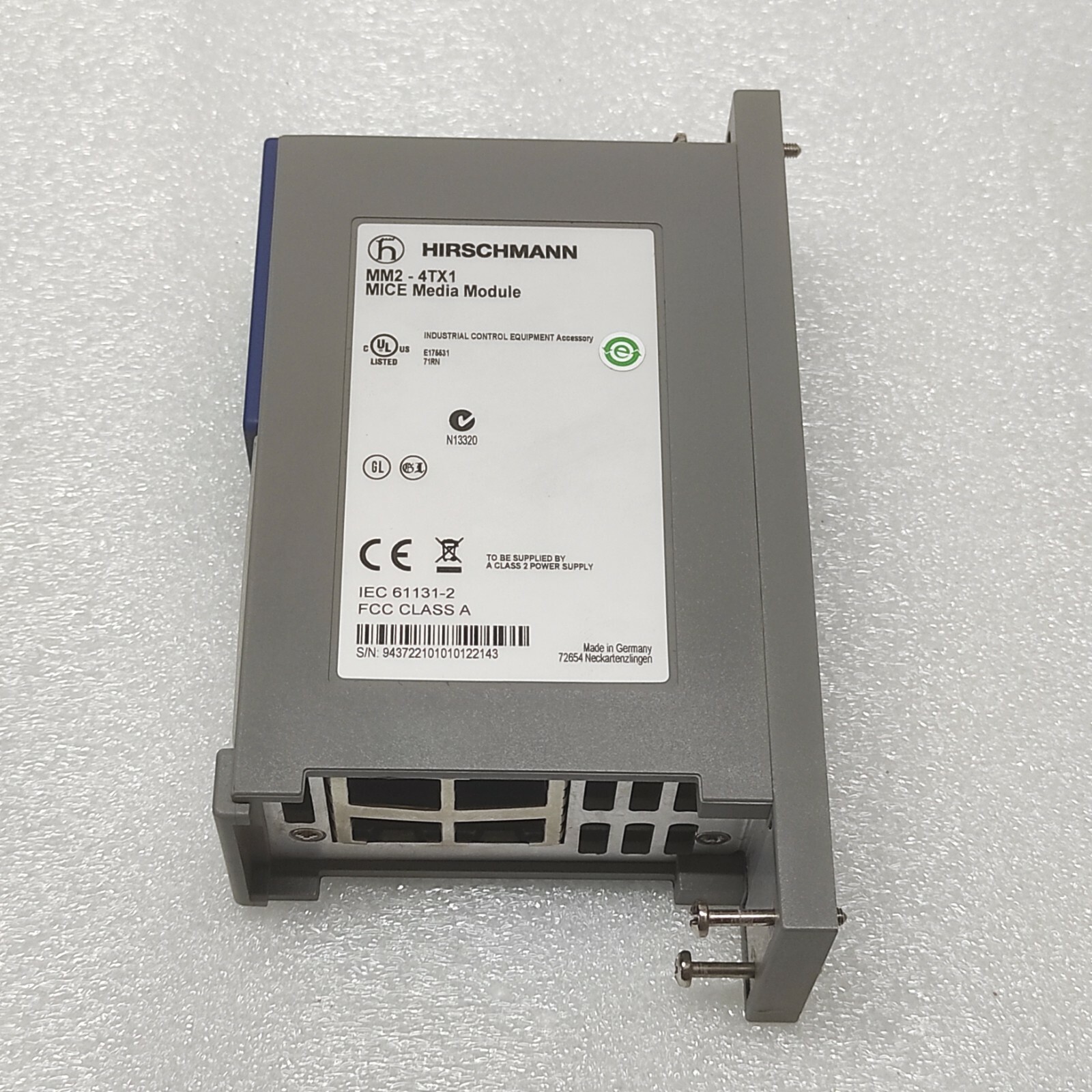 HIRSCHMANN MM2-4TX1 MICE MEDIA MODULE MM24TX1 - Image 3