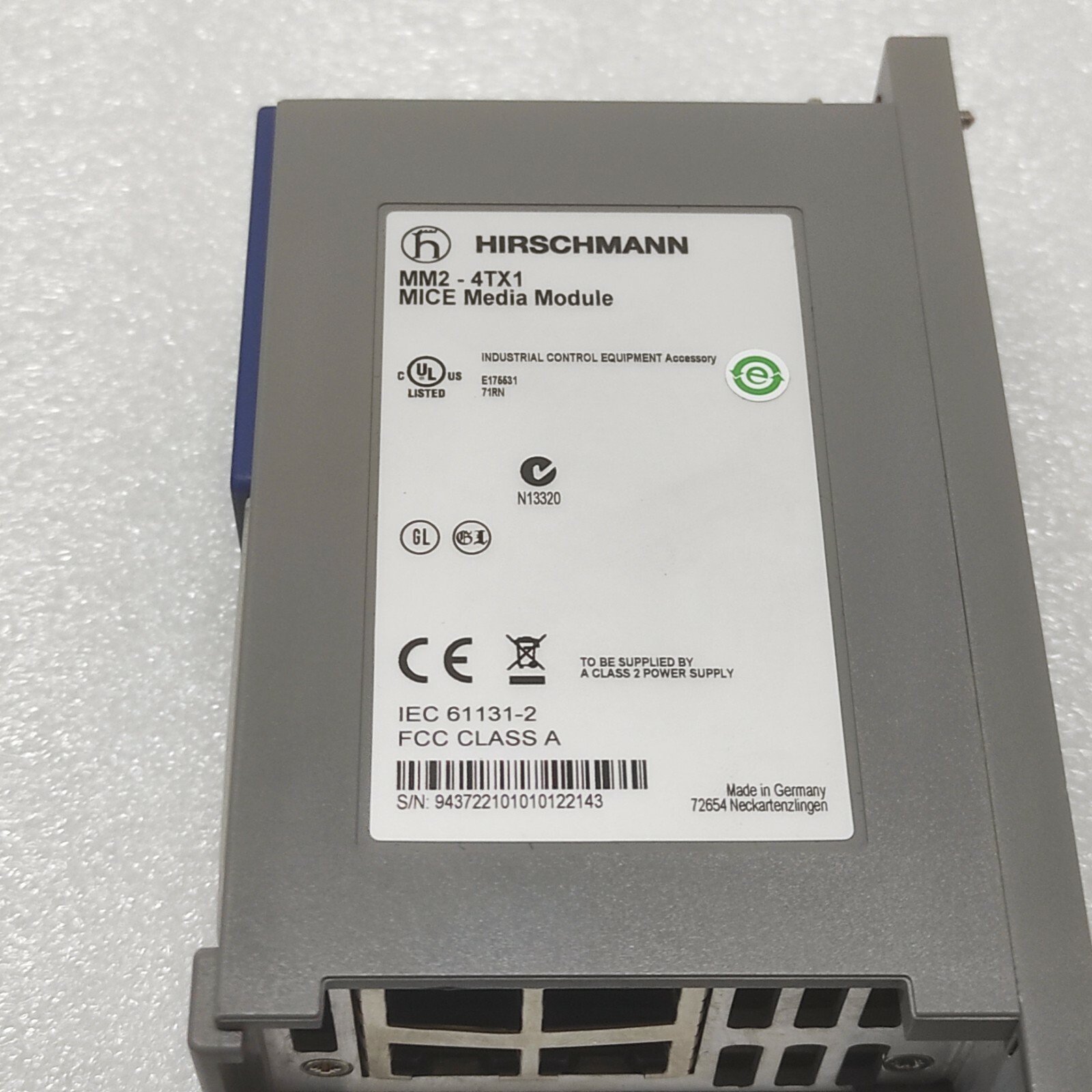 HIRSCHMANN MM2-4TX1 MICE MEDIA MODULE MM24TX1 - Image 4