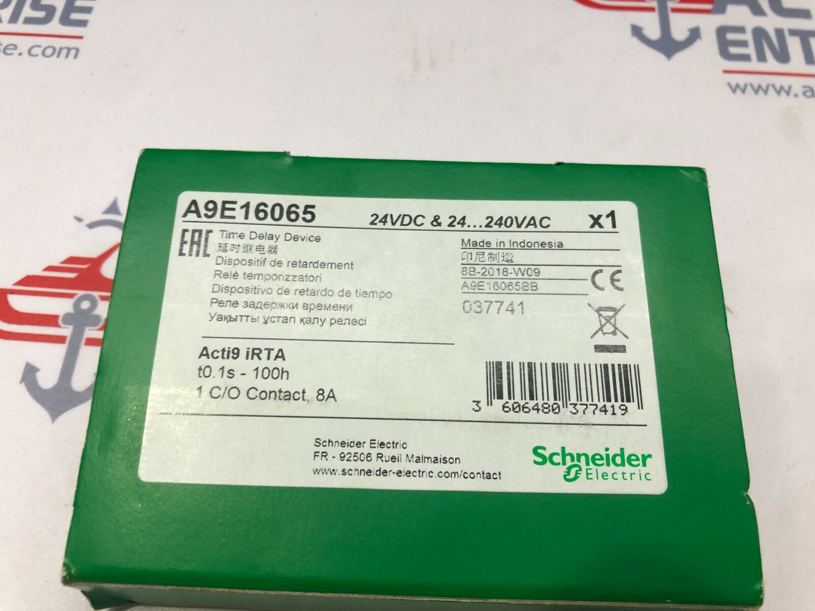 SE A9E16065 TIME DELAY RELAY A9E16065BB 24VDC/24-240VAC - Image 2