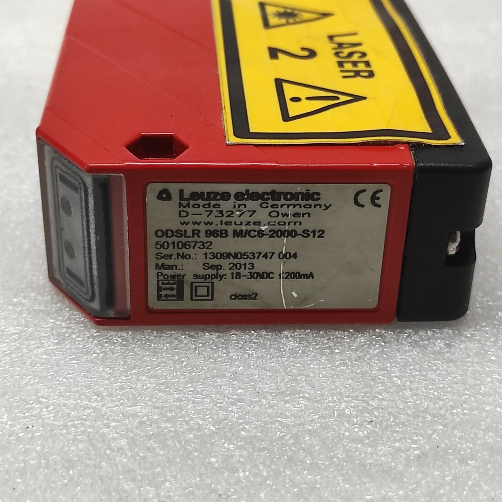 LEUZE ELECTRONIC ODSLR 96B M/C6-2000-S12 OPTICAL DISTANCE SENSOR 50106732 18-30V - Image 4