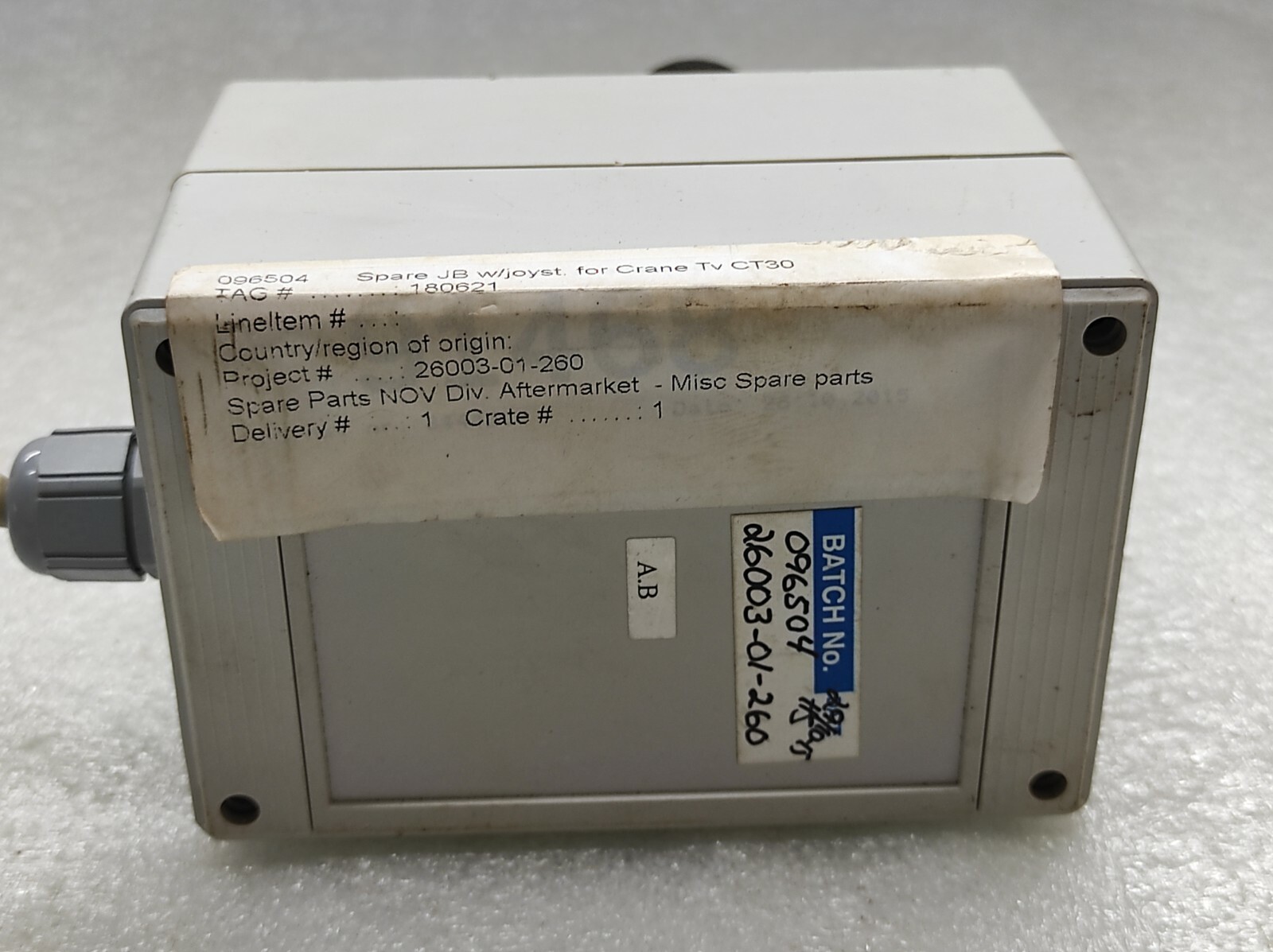 JB W JOYSTICK 096504 FOR CRANE TV CT30 180621 - Image 4