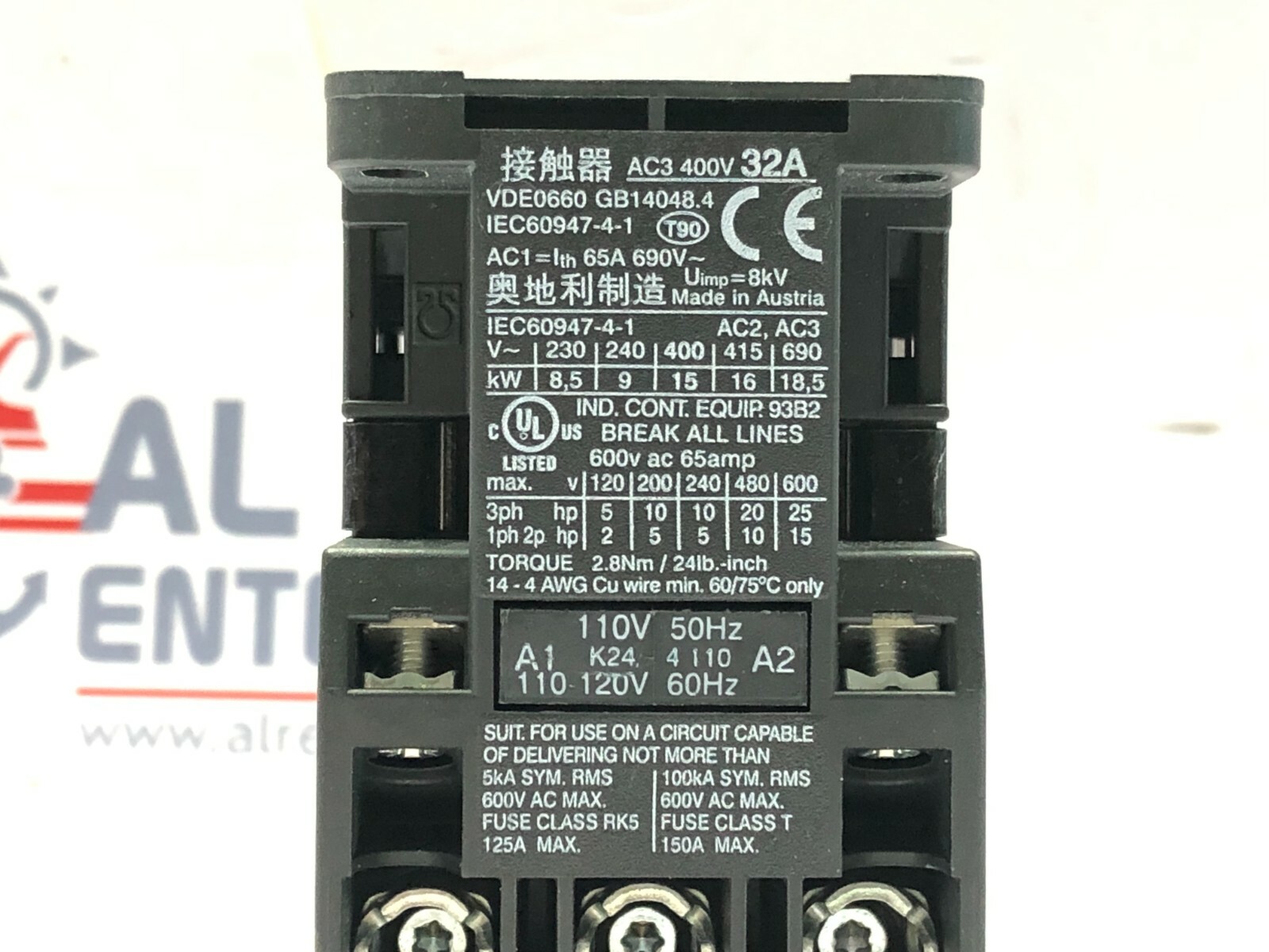 IMO MC32-S-00 3-POLE CONTACTOR COIL VOLTAGE 110V - Image 12
