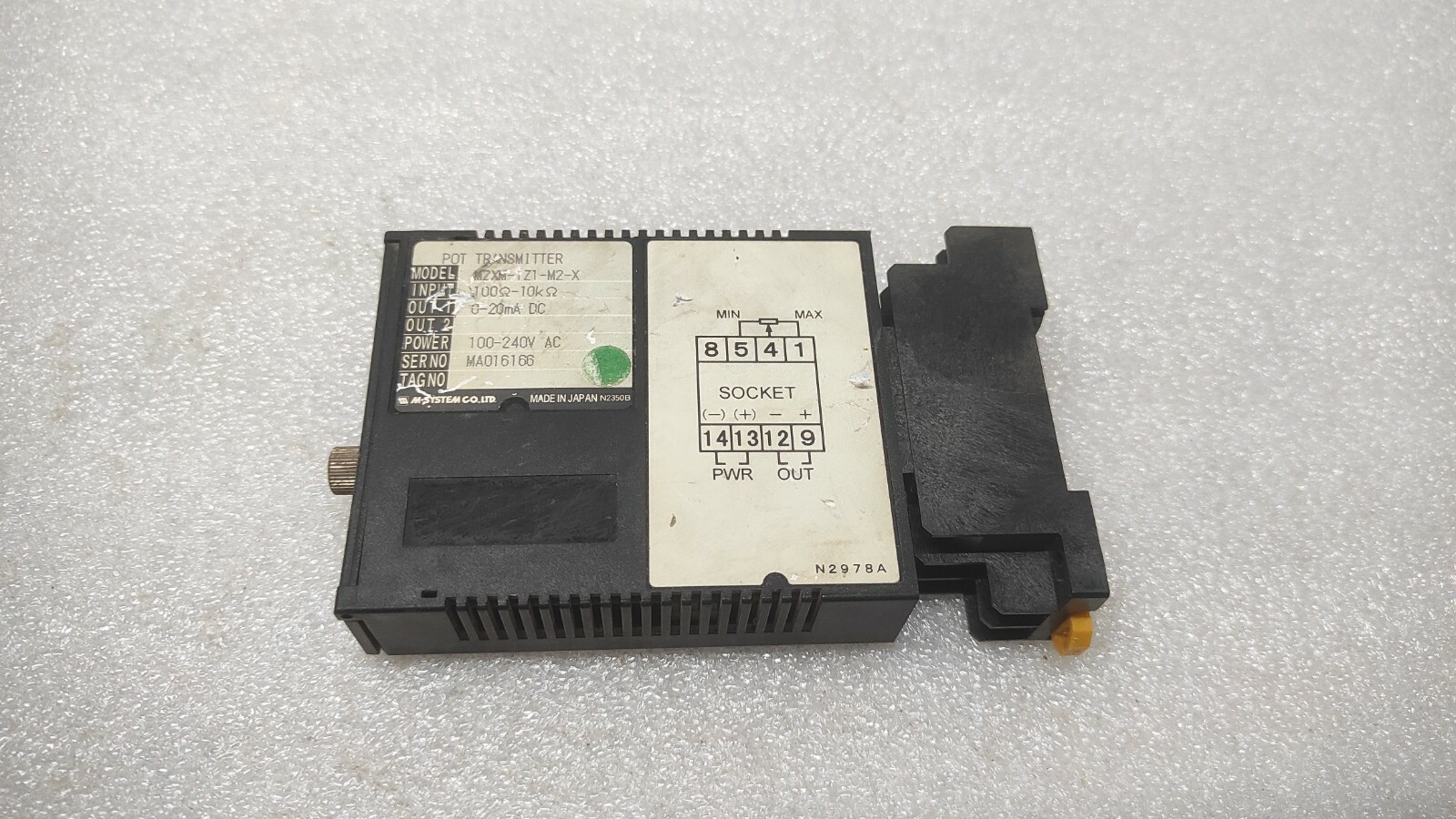 M-SYSTEM M2XM POT TRANSMITTER M2XM-1Z1-M2-X 100-240VAC - Image 2