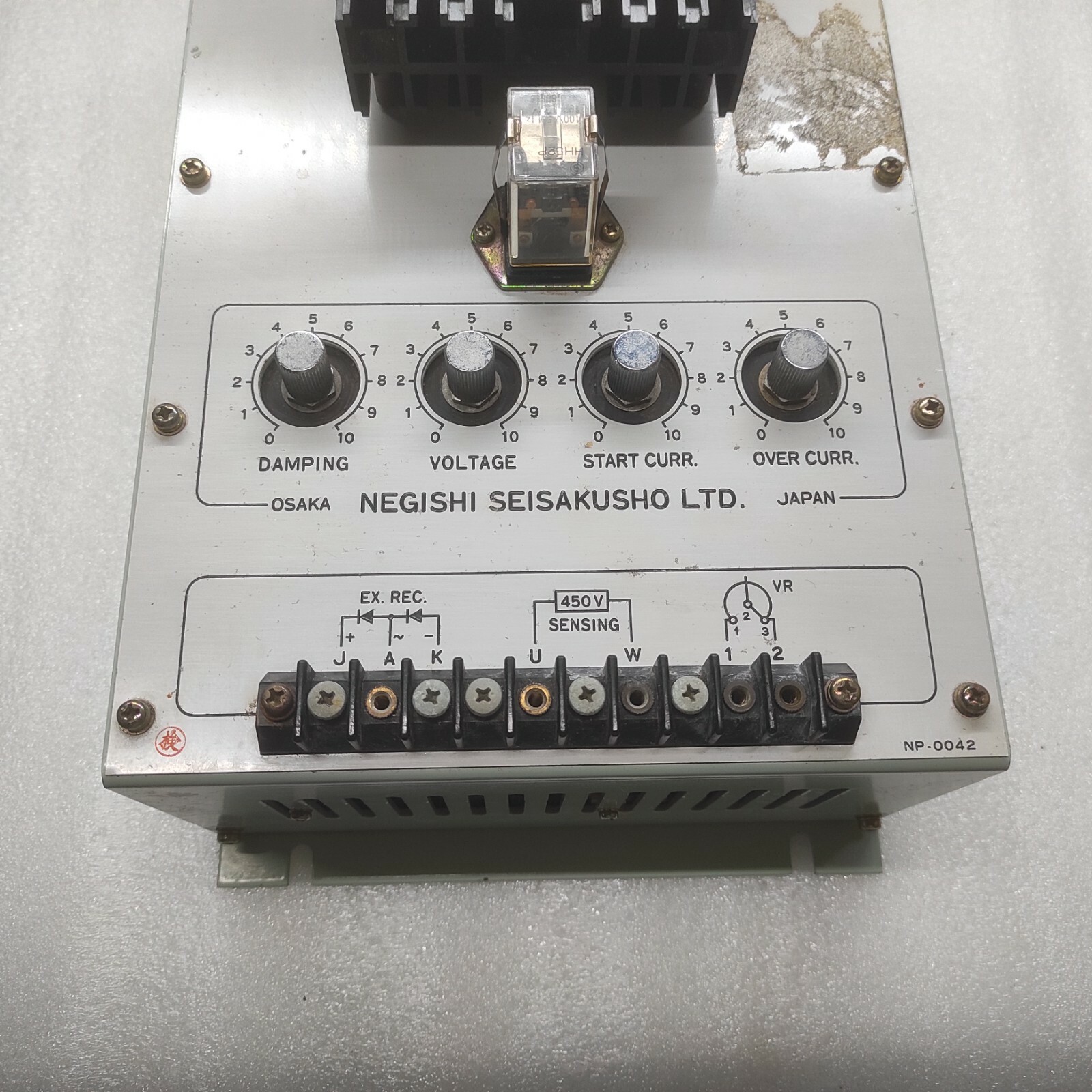 NEGISHI SEISAKUSHO RP-3CS-4S AUTOMATIC VOLTAGE REGULATOR 450VAC - Image 4