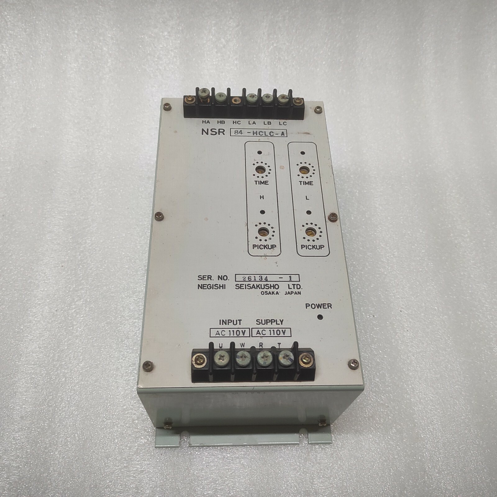 NEGISHI SEISAKUSHO NCR 84-HCLC-A 110VAC