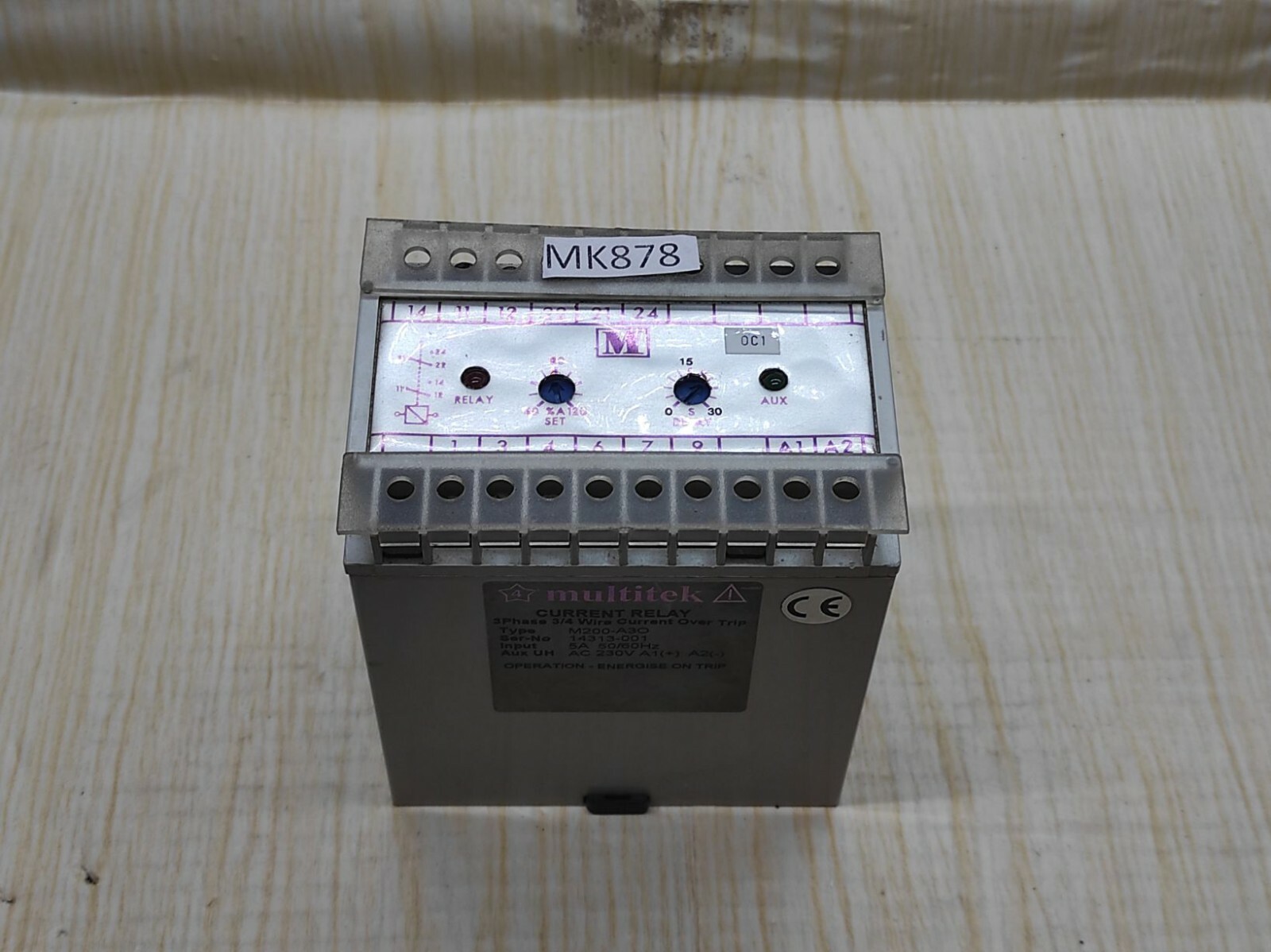 MULTITEK M200-A30 CURRENT RELAY M200A30 - Image 6