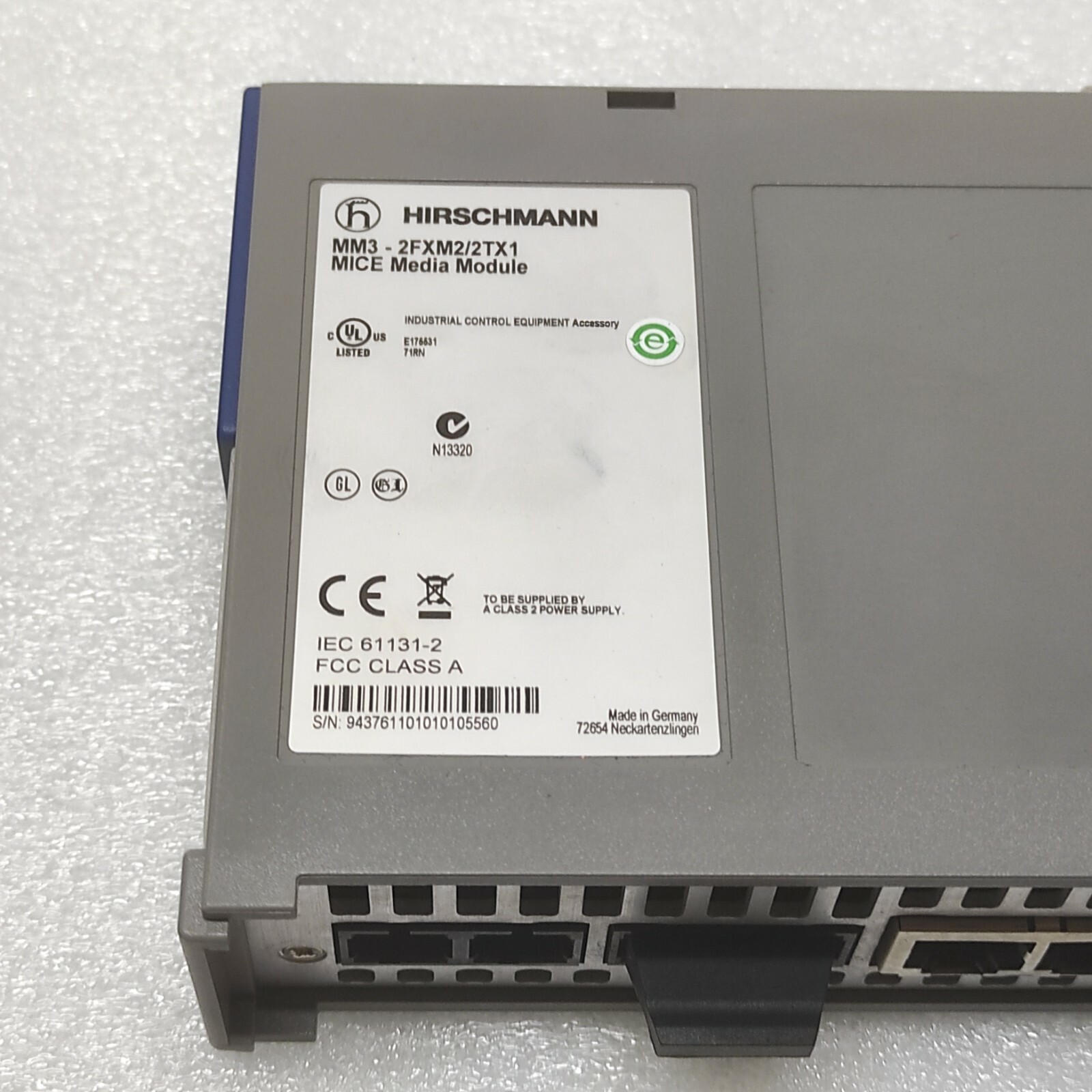 HIRSCHMANN MM3-2FXM2/2TX1 MICE MEDIA MODULE - Image 4