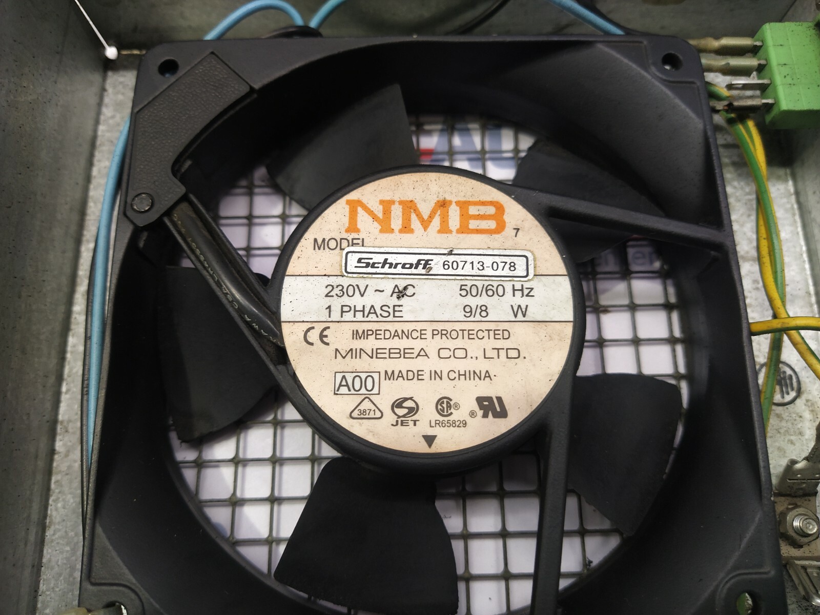 MINEBEA SCHROFF 60713-078 FAN BLOWER 230VAC - Image 6