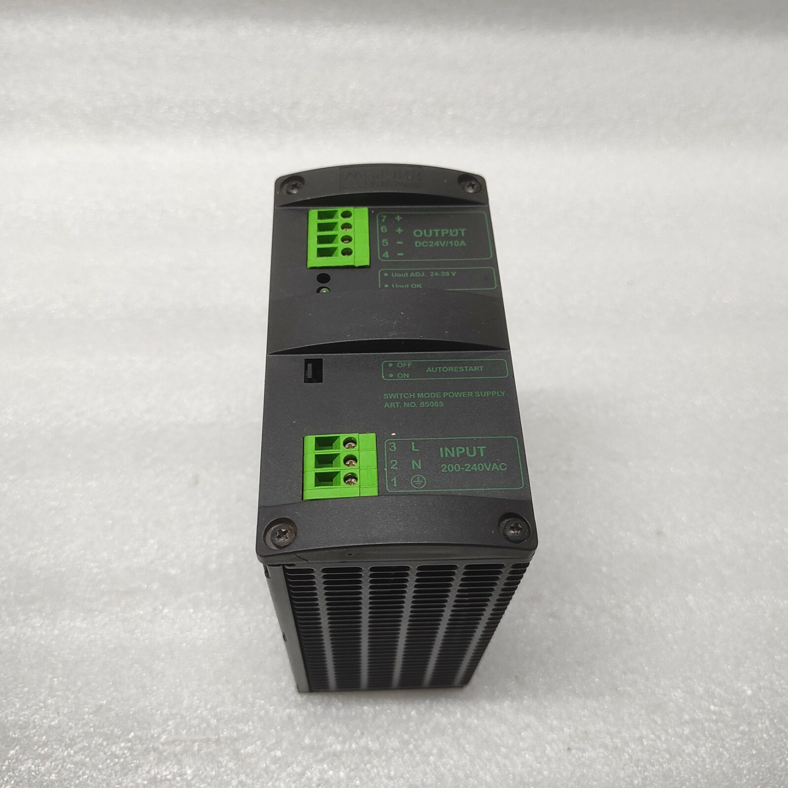 MURR ELEKTRONIK MCS10-230/24 POWER SUPPLY 85085 24VDC 10A