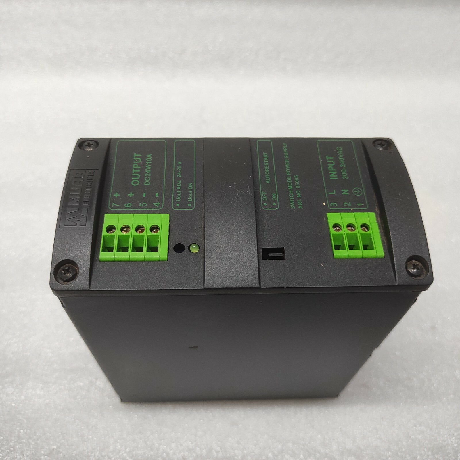 MURR ELEKTRONIK MCS10-230/24 POWER SUPPLY 85085 24VDC 10A - Image 2