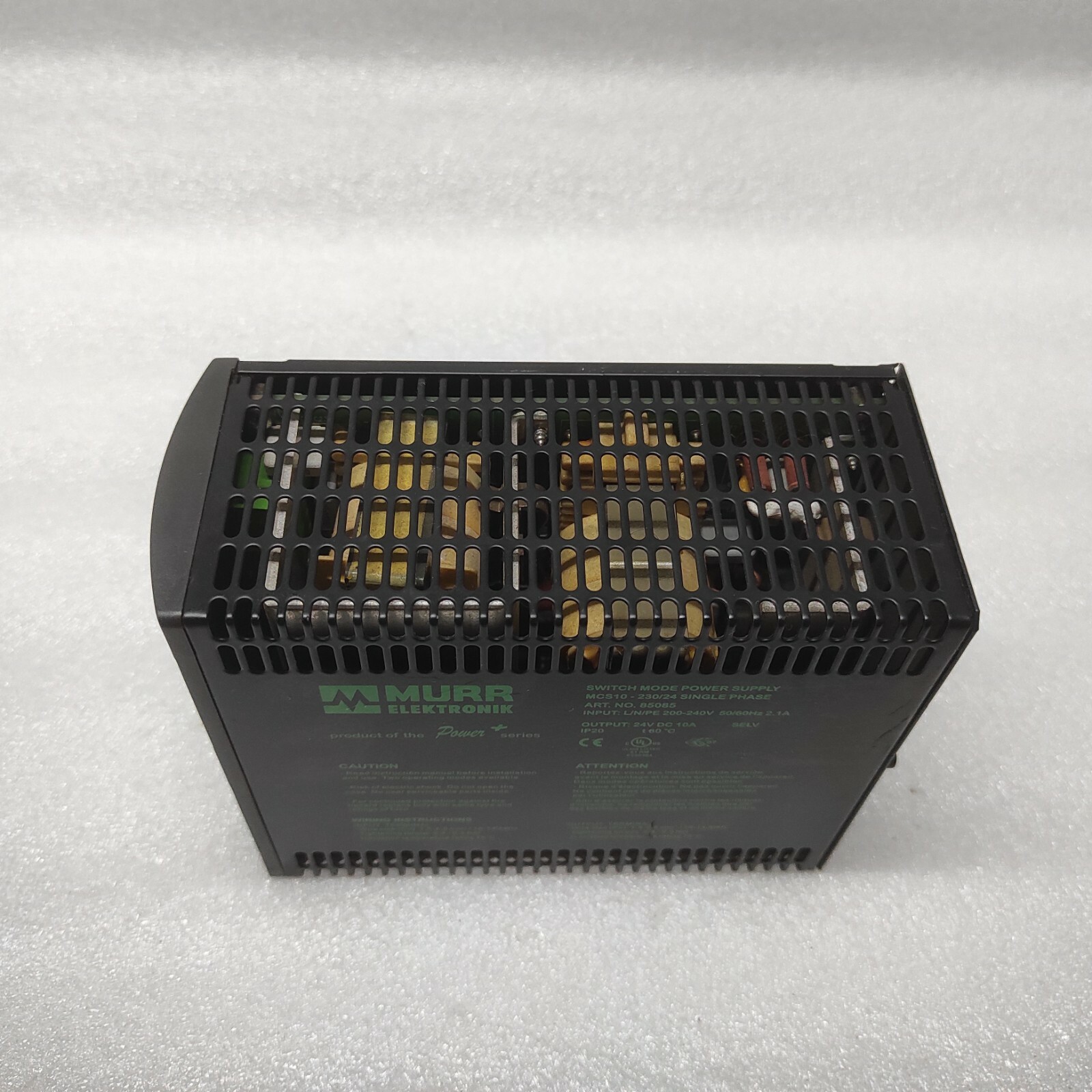 MURR ELEKTRONIK MCS10-230/24 POWER SUPPLY 85085 24VDC 10A - Image 5
