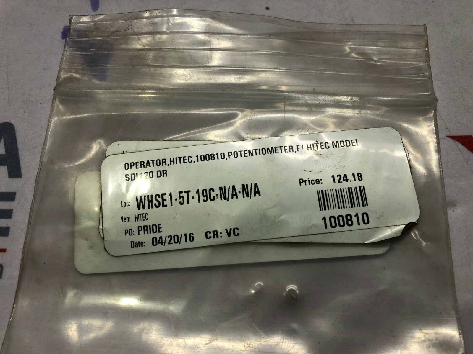 HITEC 100810 POTENTIOMETER SDI120 DR - Image 2