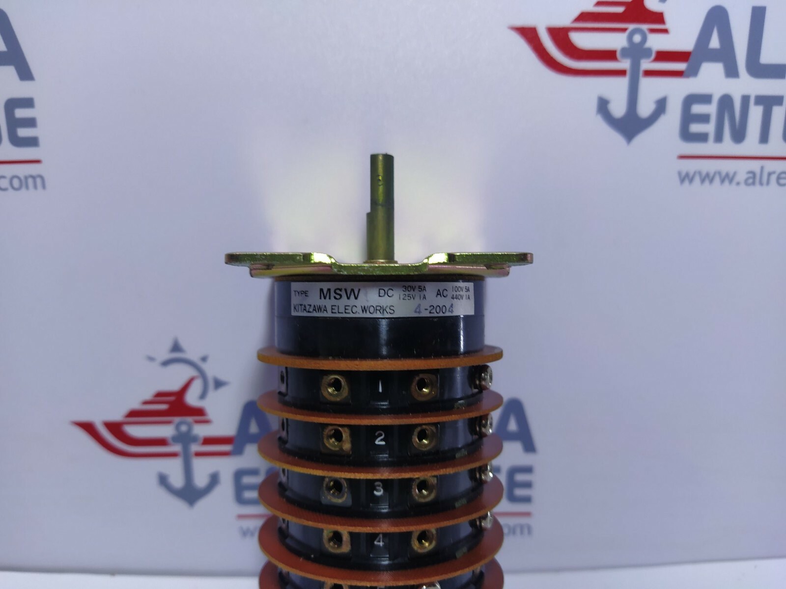 KITAZAWA MSW SWITCH 100038871 30VDC 5A/125VDC 1A/100VAC 5A/440VAC 1A 1000388712 - Image 7