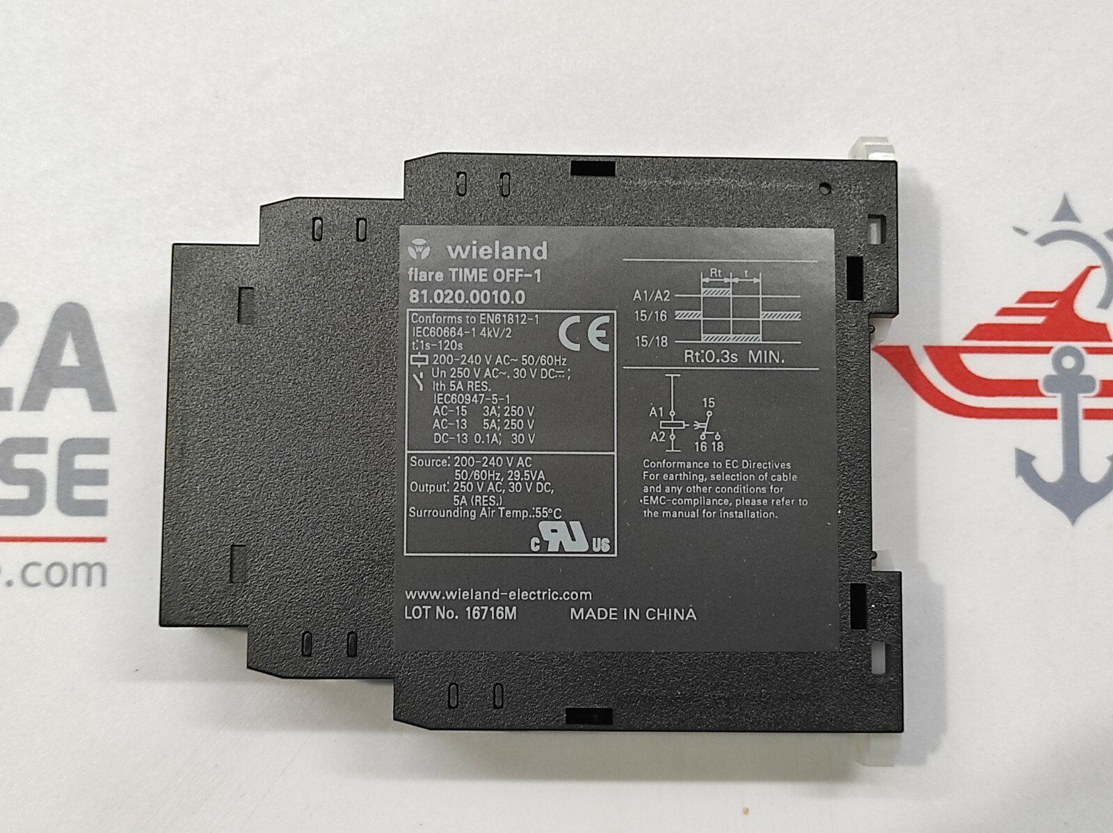 WIELAND FLARE TIME OFF-1 81.020.0010.0 OFF DELAY TIMER - Image 3