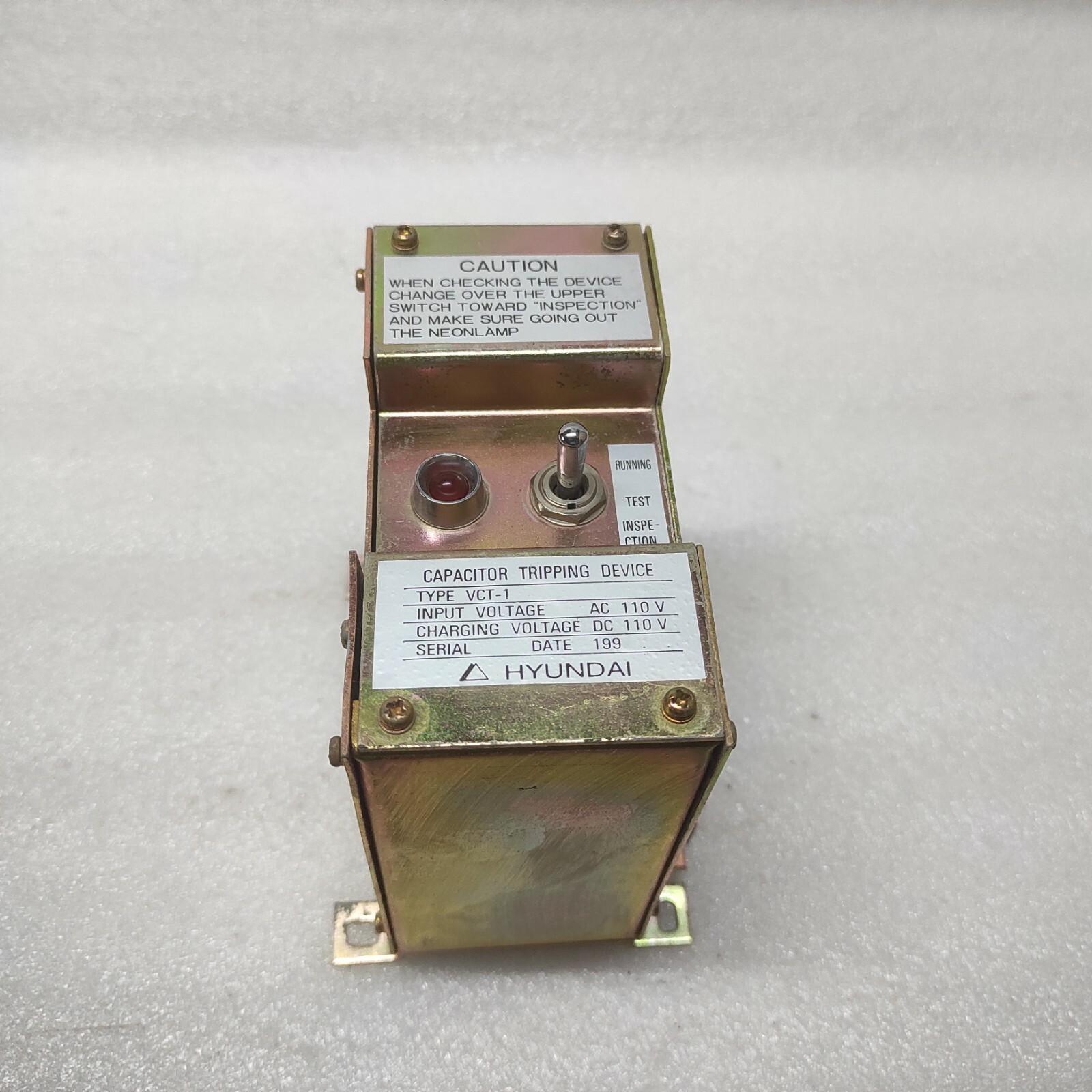 HYUNDAI VCT-1 CAPACITOR TRIPPING DEVICE 110V - Image 2