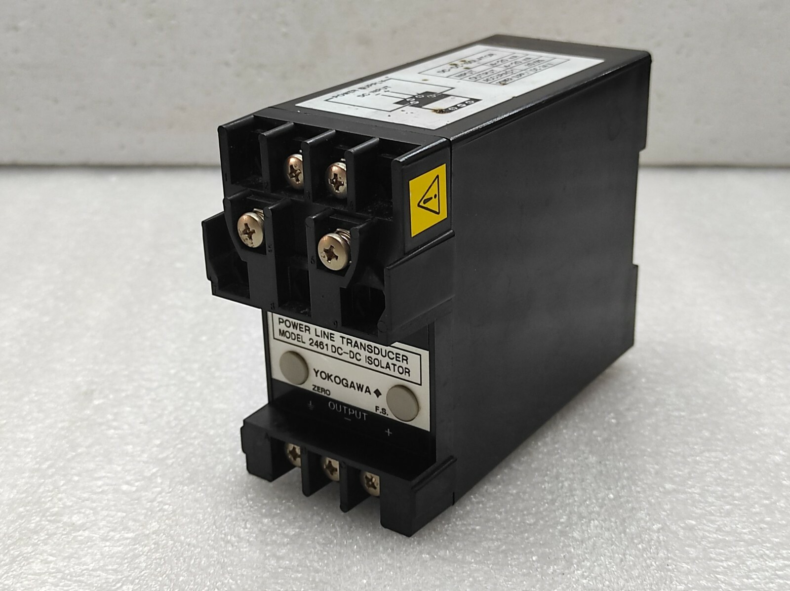 YOKOGAWA 2461 DC-DC ISOLATOR | 4–20MA SIGNAL ISOLATOR | 24VDC POWER LINE TRANSDU