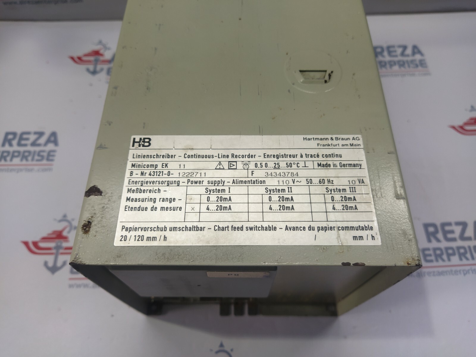 HARTMANN & BRAUN MINICOMP EK 11 CONTINUOUS LINE RECORDER 43121-0-1222711 - Image 6