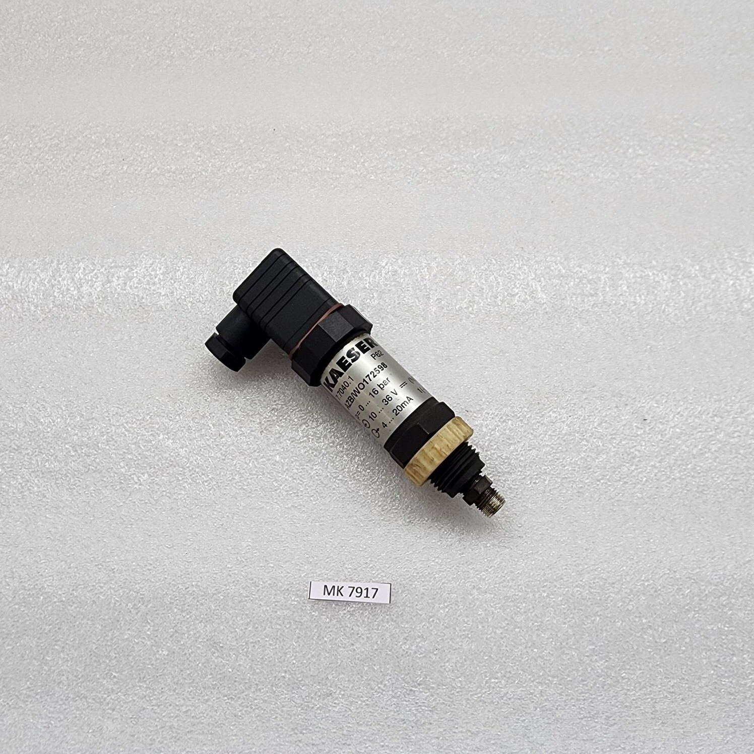 KAESER AZB/WO172598 PRESSURE SENSOR TRANSDUCER 7.7040.1 0-16 BAR 7MF1562-8AA01 - Image 6