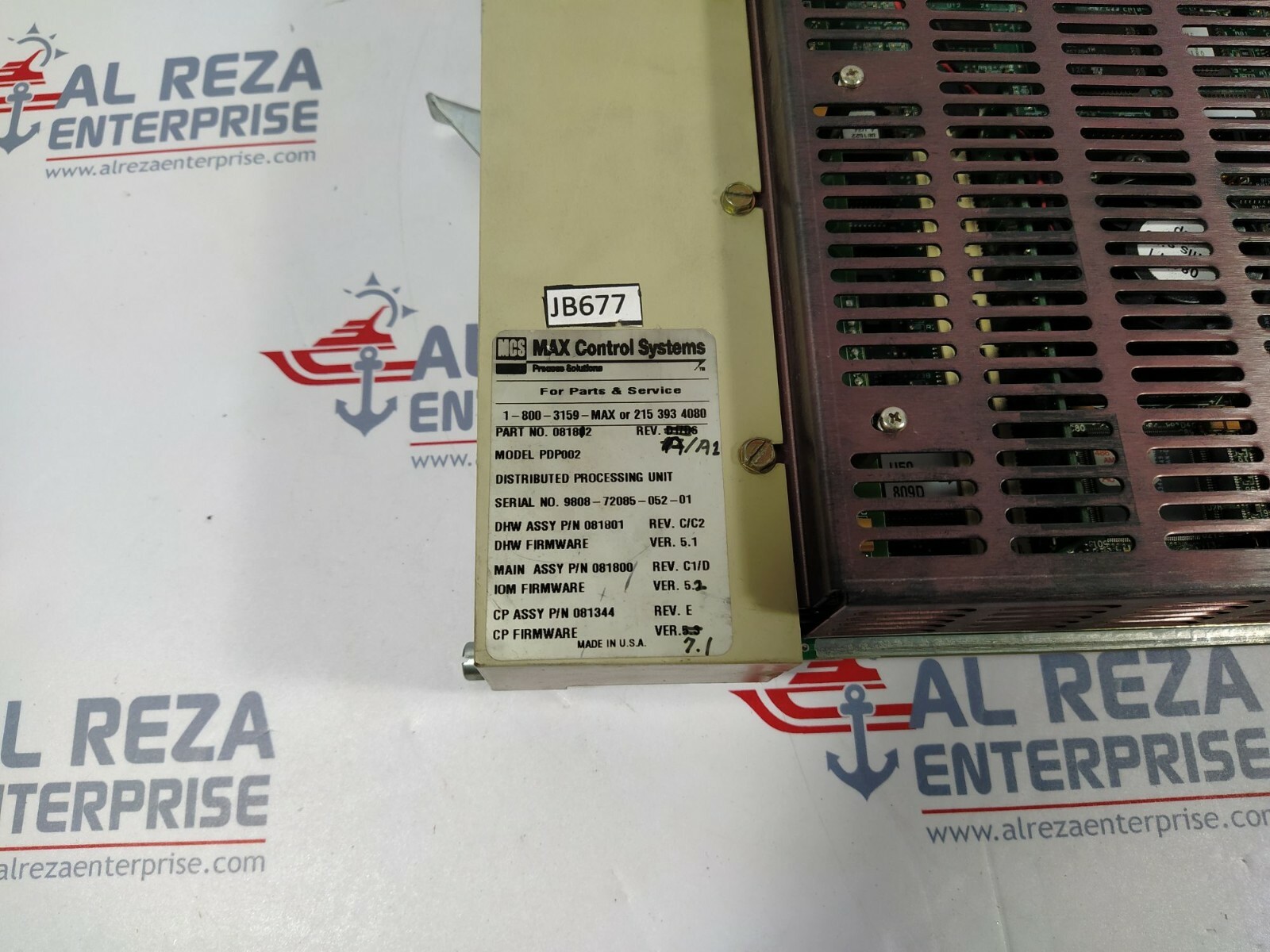 Max Control System PDP002 Distributed Processing Unit 081812 Revision A/A1 - Image 8