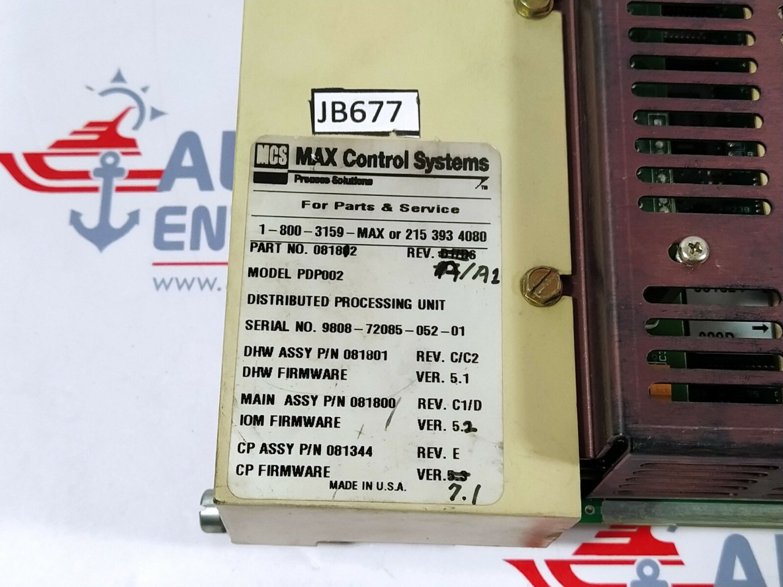 Max Control System PDP002 Distributed Processing Unit 081812 Revision A/A1 - Image 9
