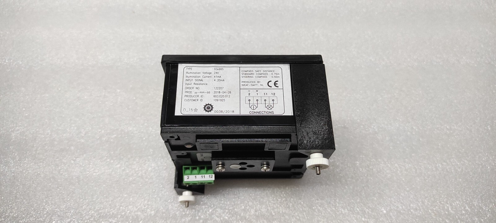 NIEAF SMITT D3V96S PITCH INDICATOR 24V 122207 - Image 4