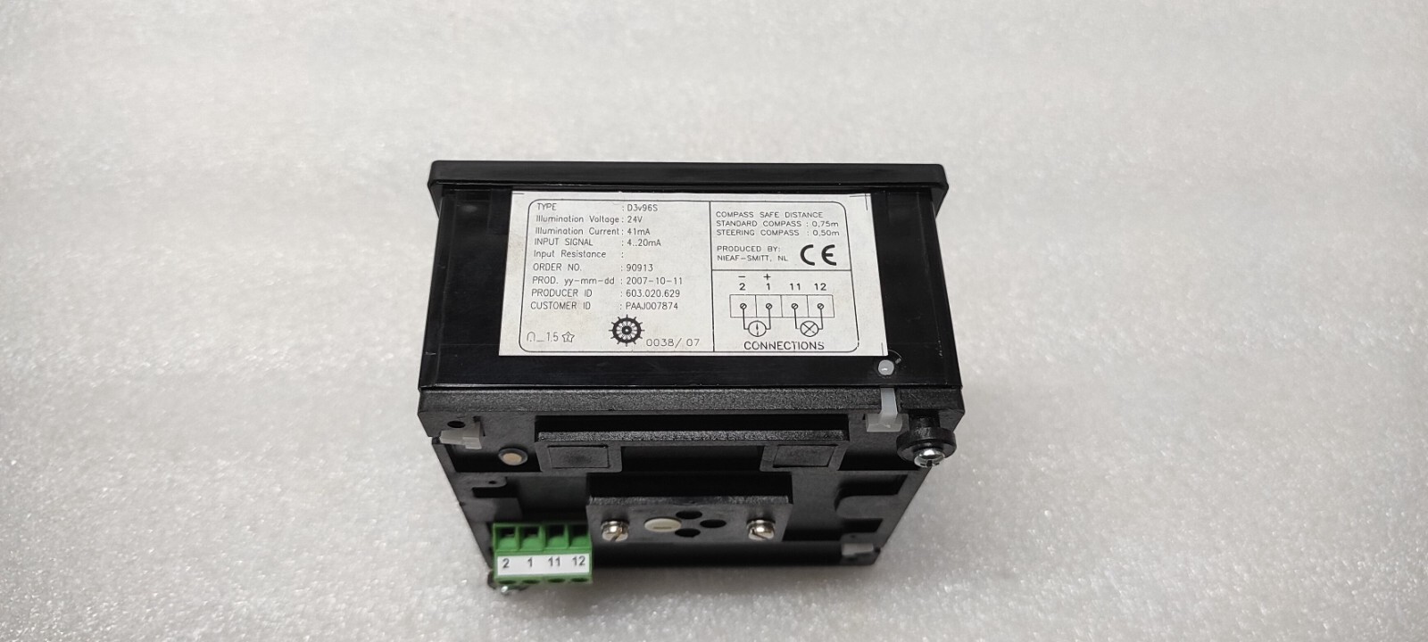 NIEAF MEASURING D3V96S PITCH INDICATOR 90913 24V - Image 3