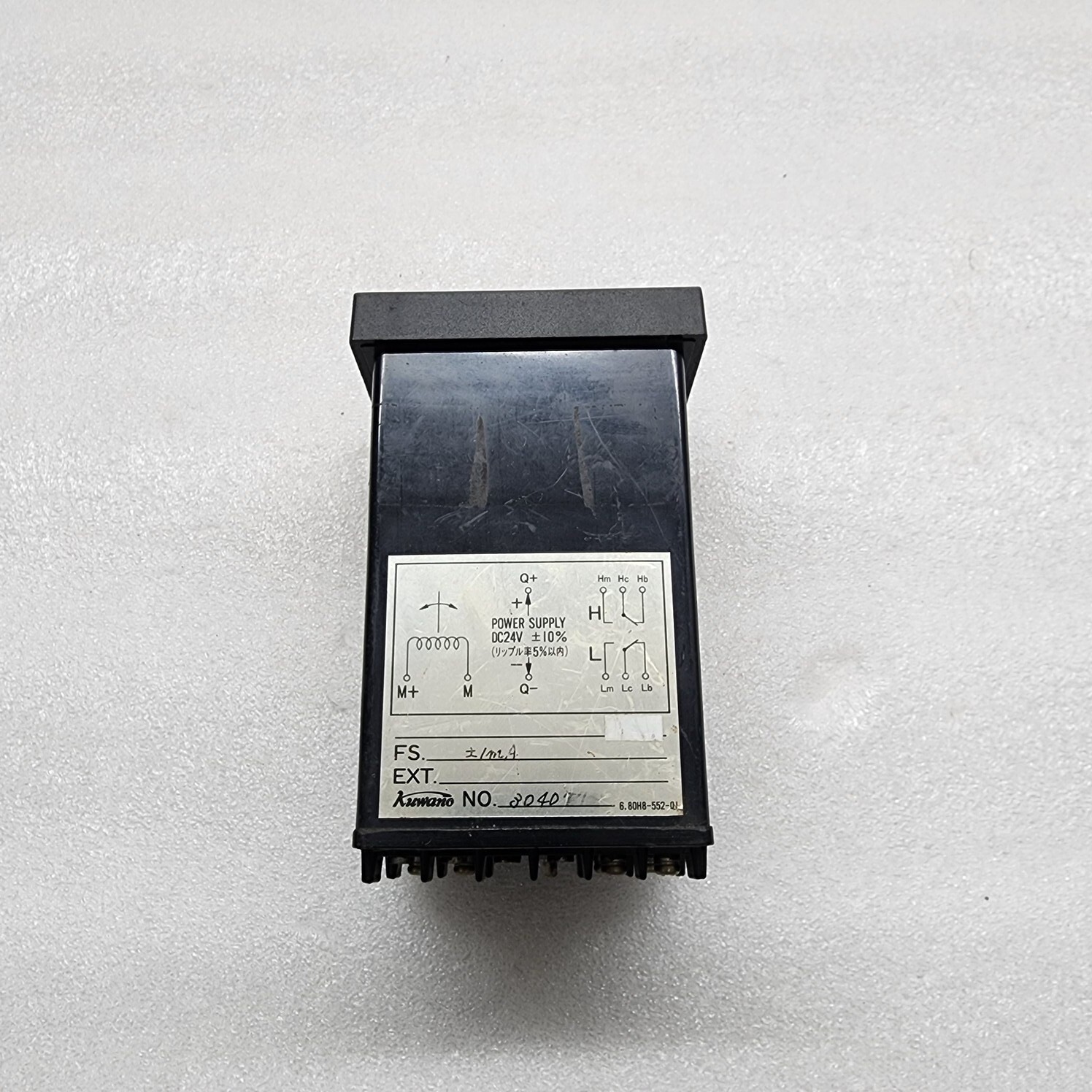 KURAMOTO INSTRUMENT KUWANO RLM-80 RPM METER 24VDC - Image 4