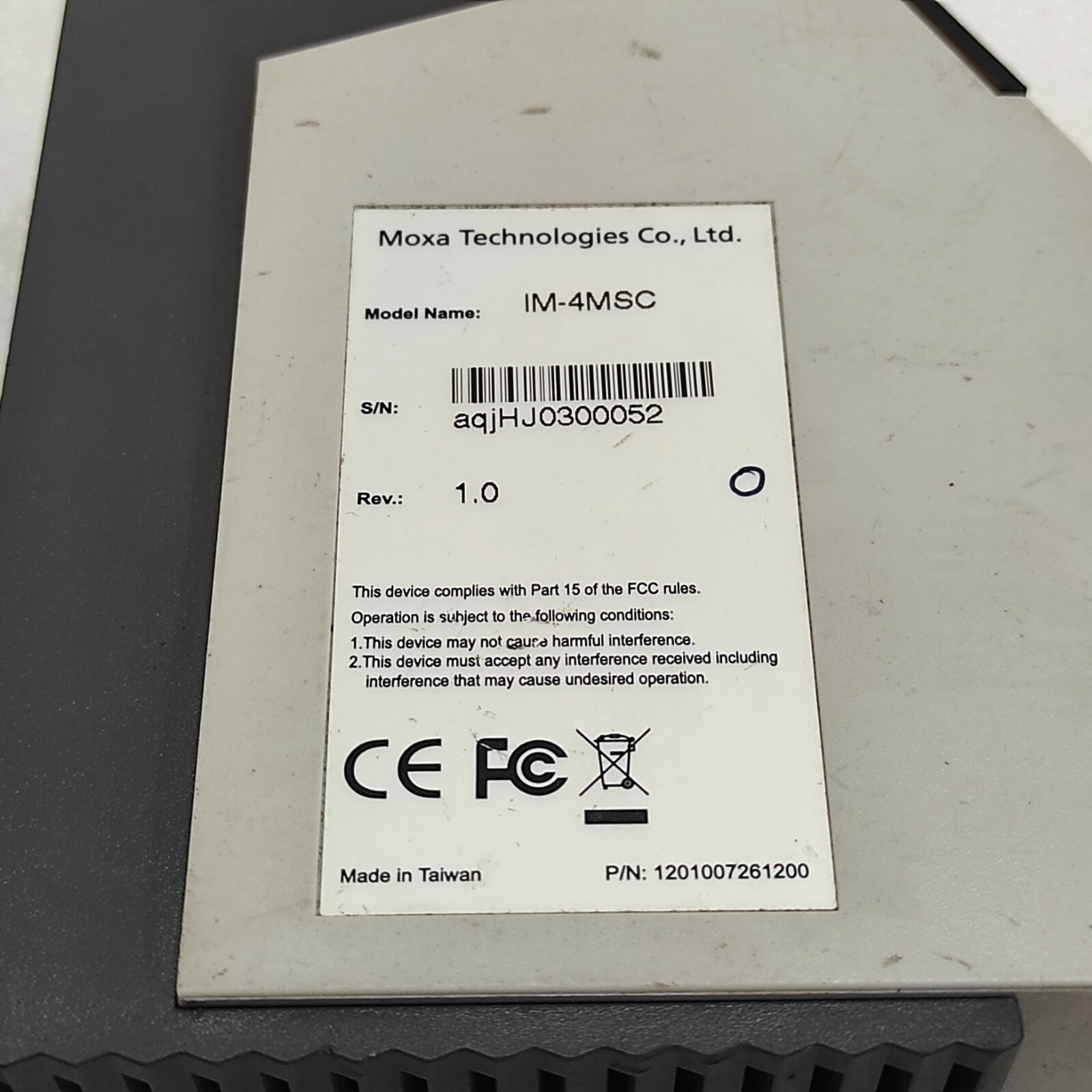 MOXA IM-4MSC ETHERNET INTERFACE MODULE - Image 4