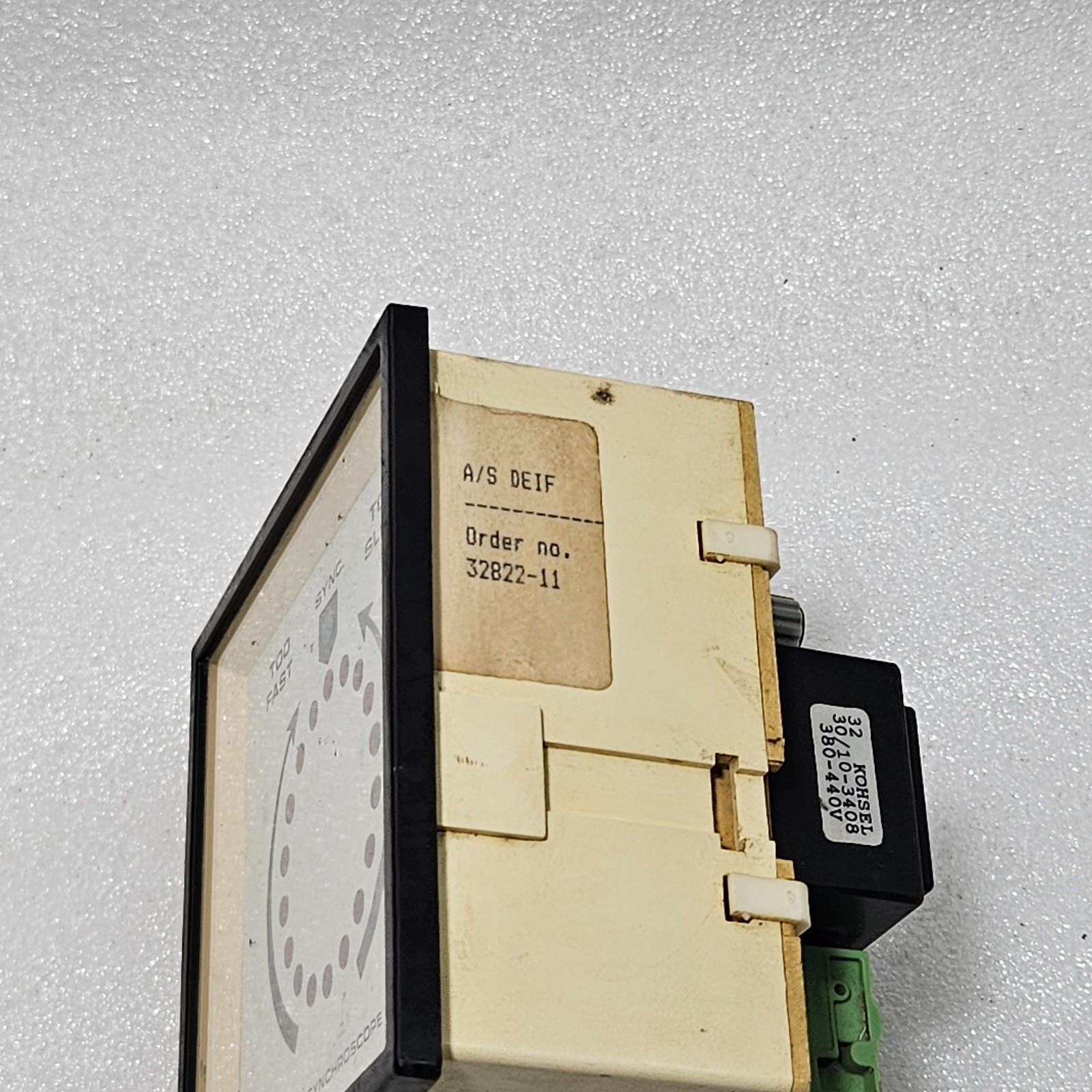 DEIF CHECK SYNCHROSCOPE PANEL METER GENERATOR SYNCHRONIZING INDICATOR 380–440V - Image 13