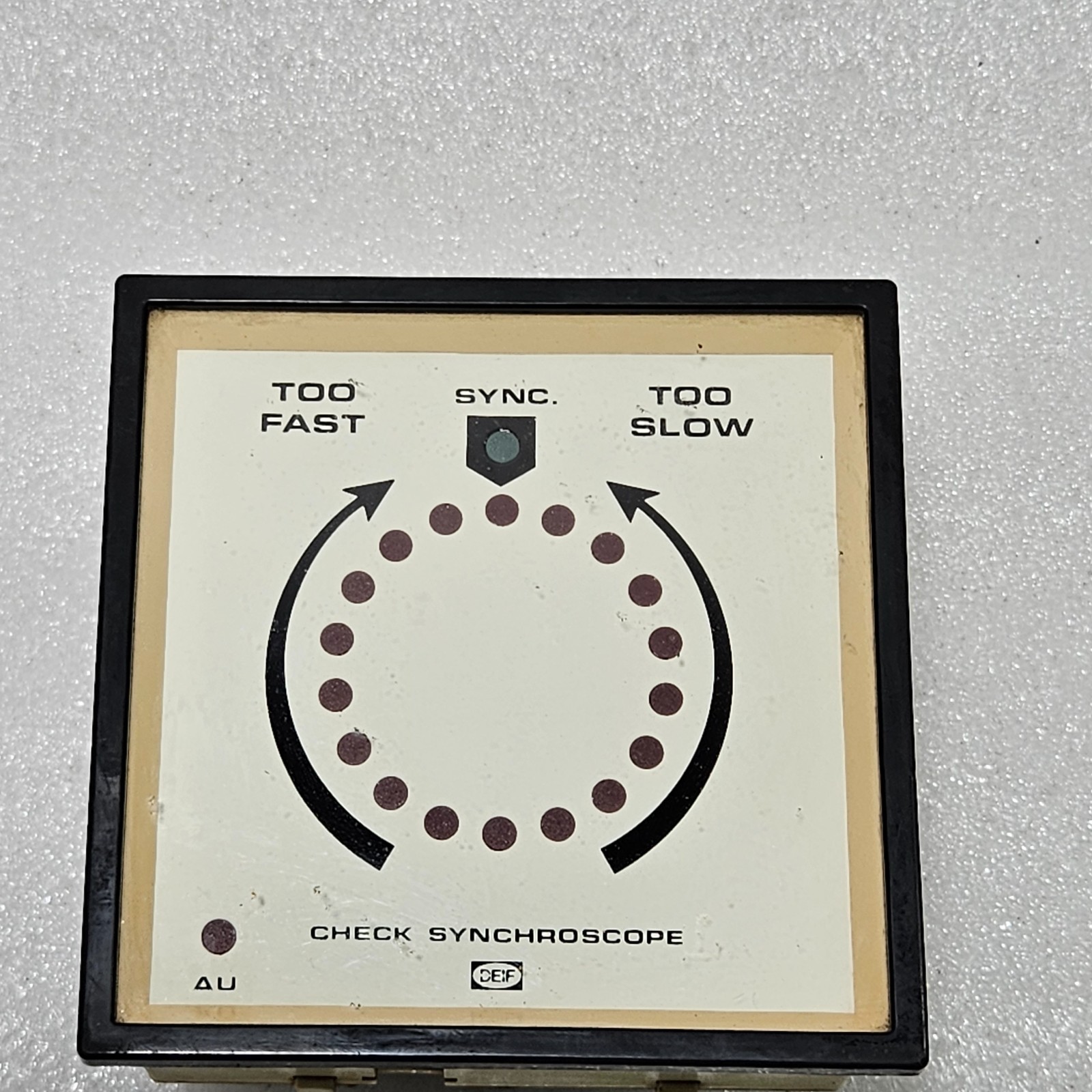 DEIF CHECK SYNCHROSCOPE PANEL METER GENERATOR SYNCHRONIZING INDICATOR 380–440V - Image 14