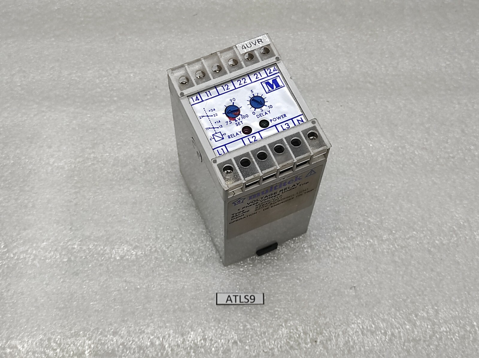 MULTITEK M200-V1X VOLTAGE RELAY 1-PH VOLTAGE UNDER TRIP 220V - Image 7