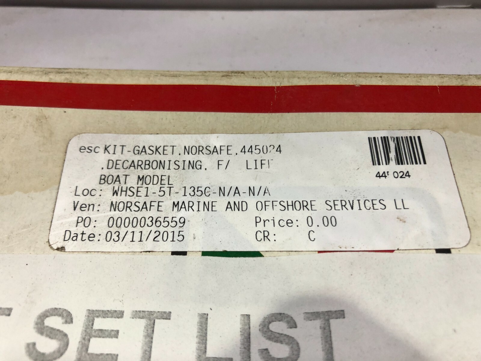 LISTER PETTER 657-34251 LPW3 & LPWS3 DECOKE GASKET SET - Image 3