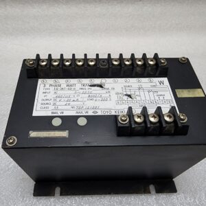 TOYO KEIKI EG-3AT-S-H 3-PHASE WATT TRANSDUCER