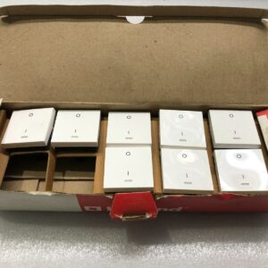 LEGRAND 572 047 DOUBLE POLE SWITCH ONE WAY WITH INDICATOR 20AX 250V LOT OF 8 PC